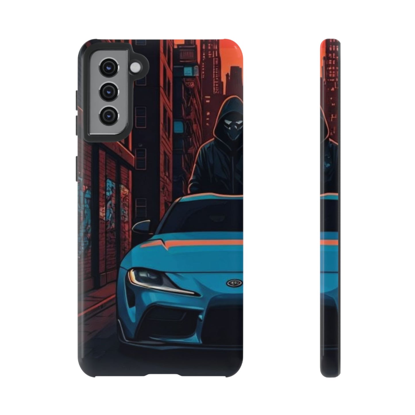 Toyota Supra MK-V Street Life-Dual Layer Ultra Tough Phone Case Samsung Galaxy S21 Plus Glossy Printify by The Night Shift Automotive Apparel