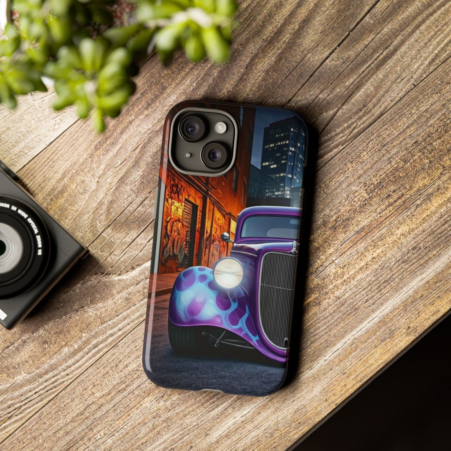 1934 Ford Street Life-Dual Layer Ultra Tough Phone Case iPhone 15 Glossy Printify by The Night Shift Automotive Apparel