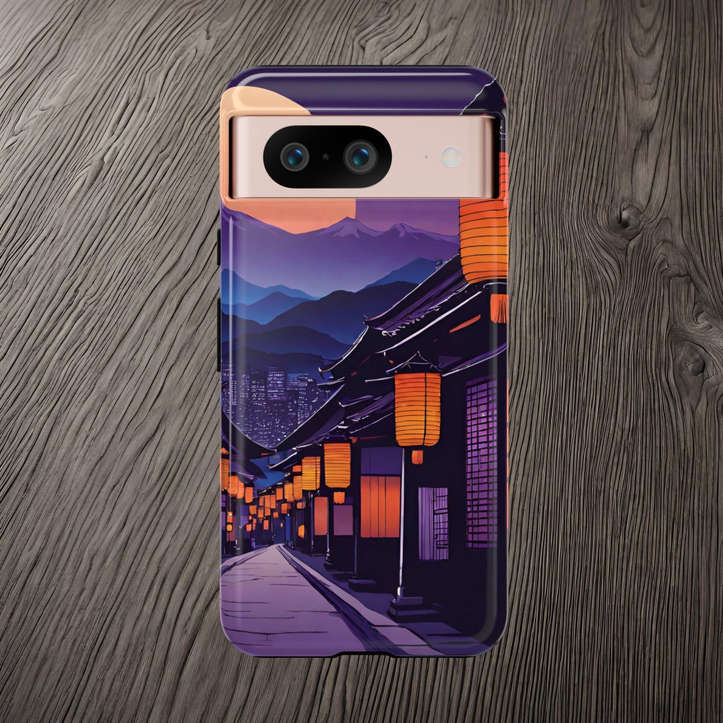 Traditional Japanese Village Countryside-Dual Layer Ultra Tough Phone Case Google Pixel 8 Glossy Printify by The Night Shift Automotive Apparel