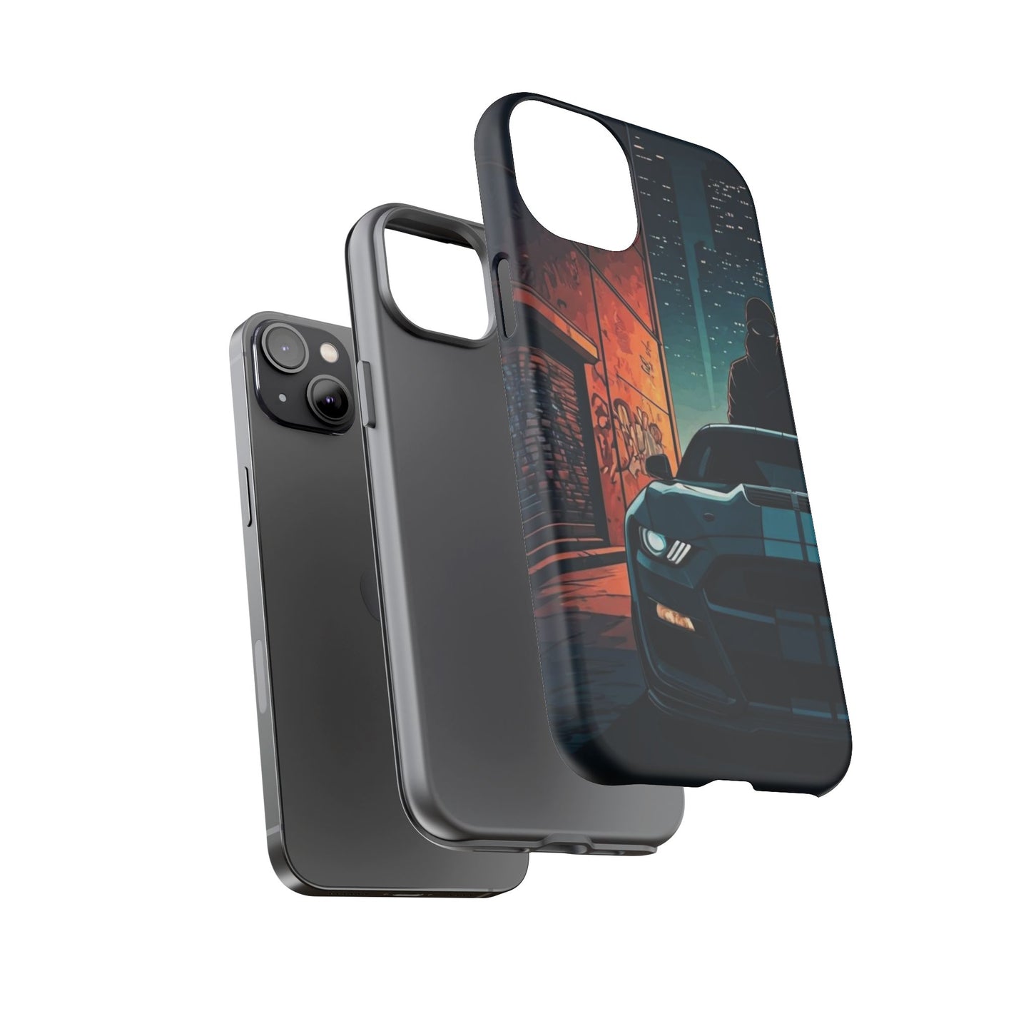 Ford Mustang Shelby GT350 Street Life-Dual Layer Ultra Tough Phone Case Printify by The Night Shift Automotive Apparel