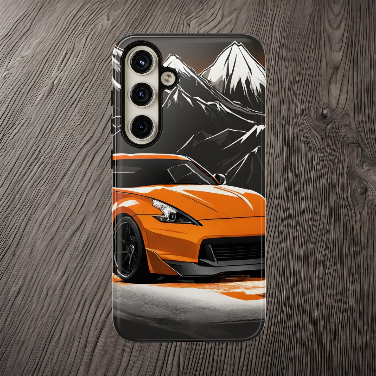Nissan 370Z Mt Fuji-Dual Layer Ultra Tough Phone Case Samsung Galaxy S24 Plus Glossy Printify by The Night Shift Automotive Apparel
