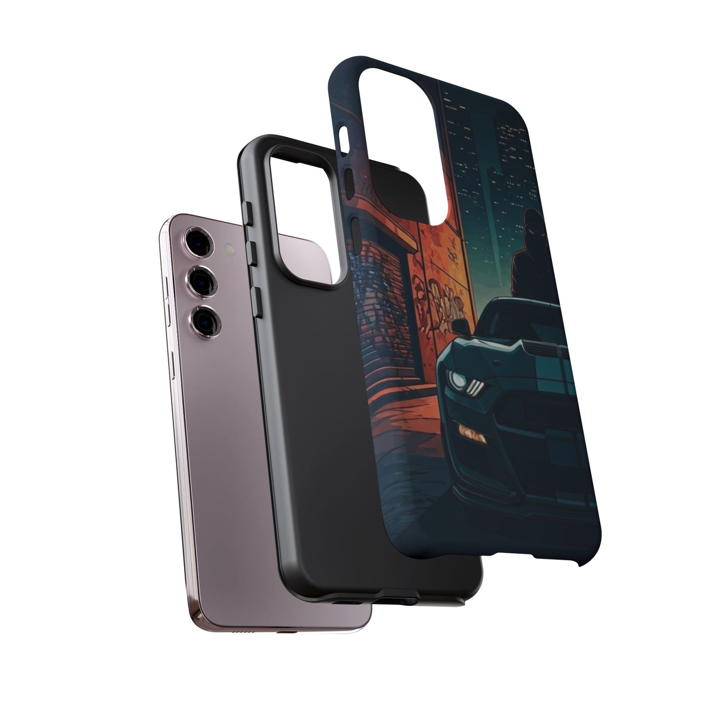 Ford Mustang Shelby GT350 Street Life-Dual Layer Ultra Tough Phone Case Printify by The Night Shift Automotive Apparel