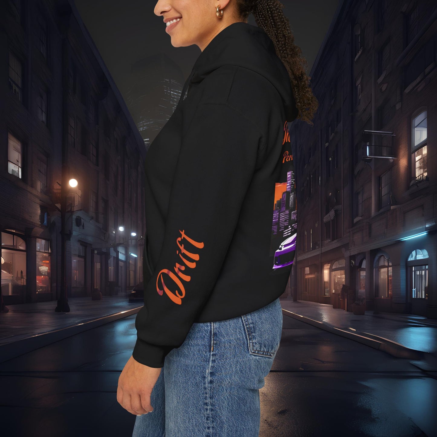 Drift, Shift Nissan 240sx Silvia-Ultra Soft, Premium Hoodie Printify by The Night Shift Automotive Apparel