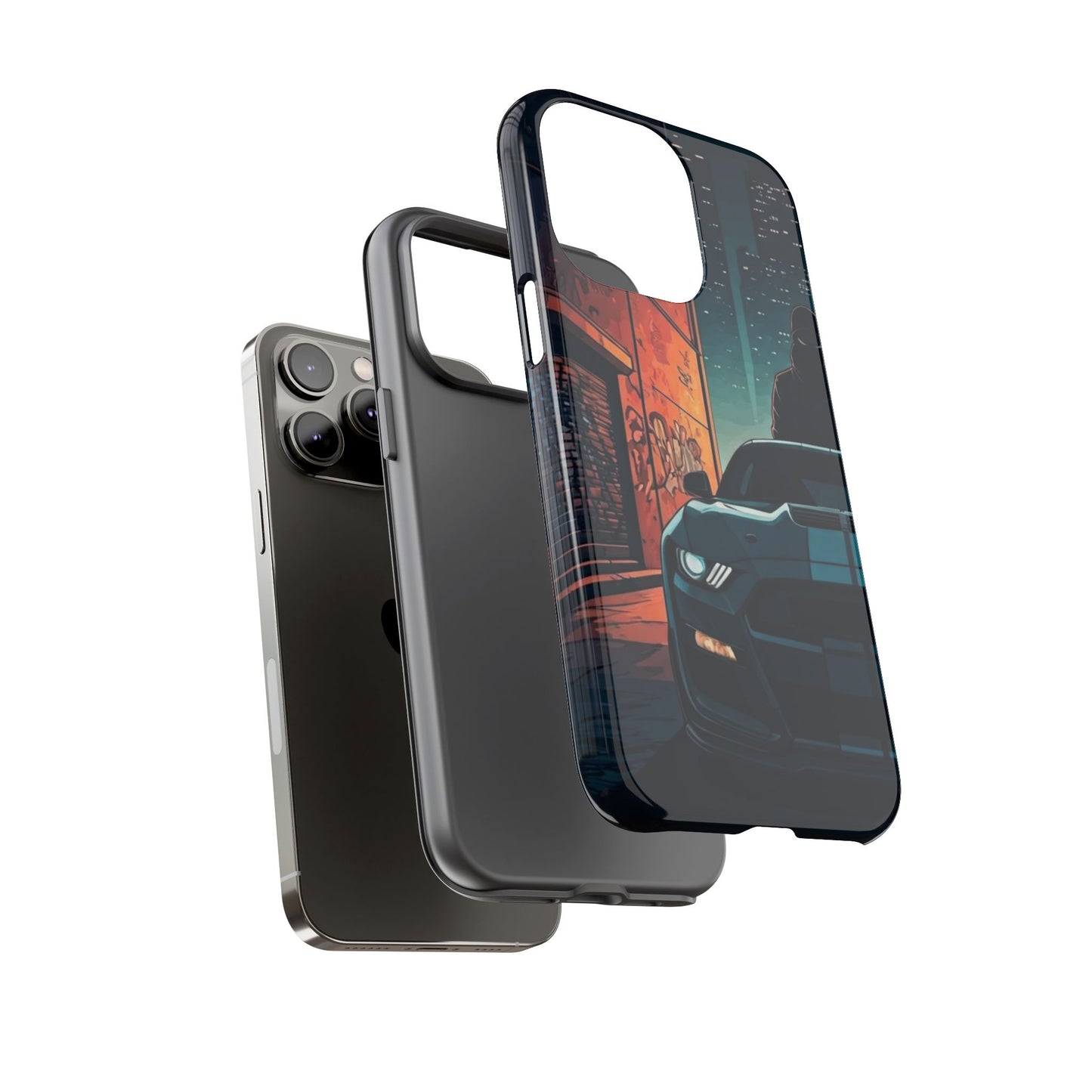 Ford Mustang Shelby GT350 Street Life-Dual Layer Ultra Tough Phone Case Printify by The Night Shift Automotive Apparel