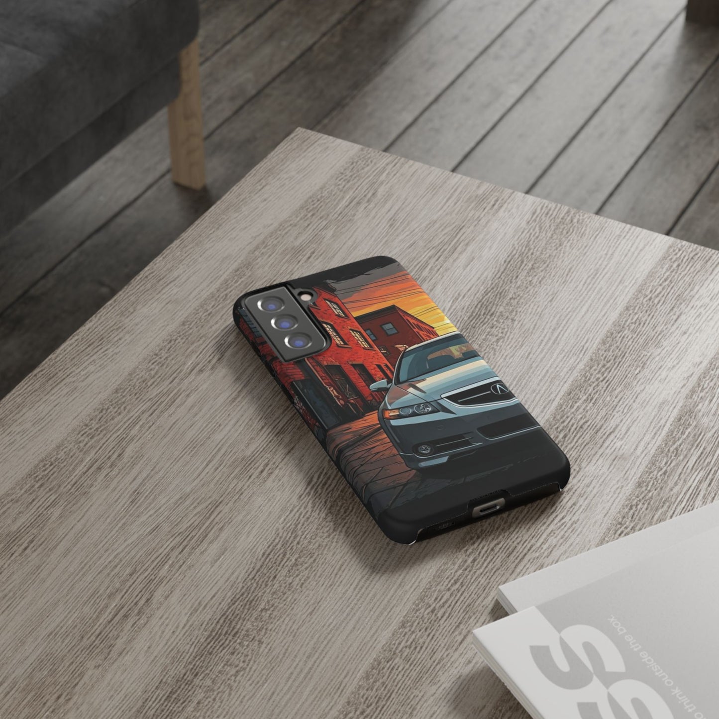 Acura TL Street Life-Dual Layer Ultra Tough Phone Case Samsung Galaxy S21 FE Matte Printify by The Night Shift Automotive Apparel