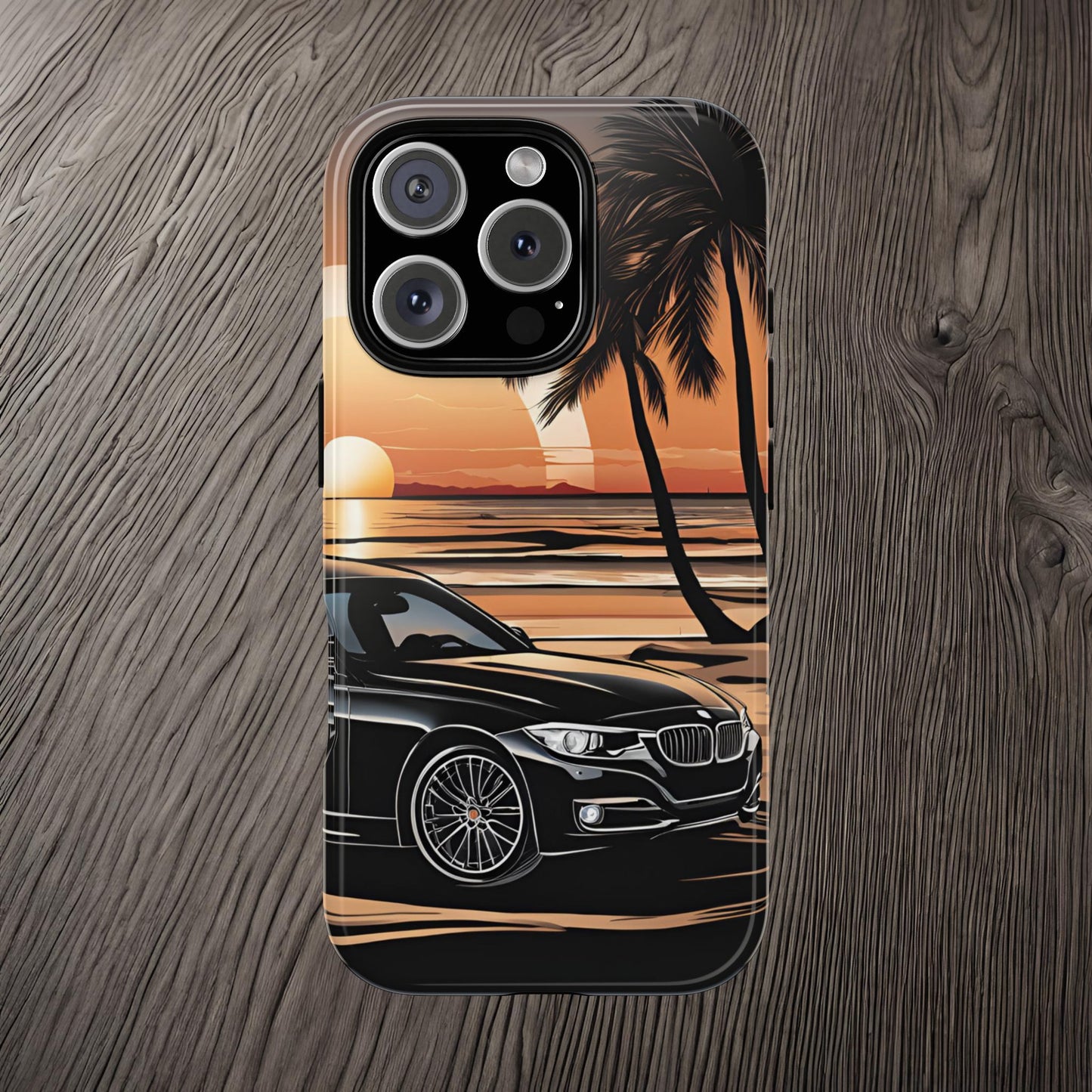 BMW Sunset On The Beach-Dual Layer Ultra Tough Phone Case Printify by The Night Shift Automotive Apparel