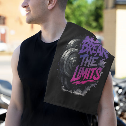 Break The Limits-Gym Towel( 11x18) White 11" × 18" Printify by The Night Shift Automotive Apparel