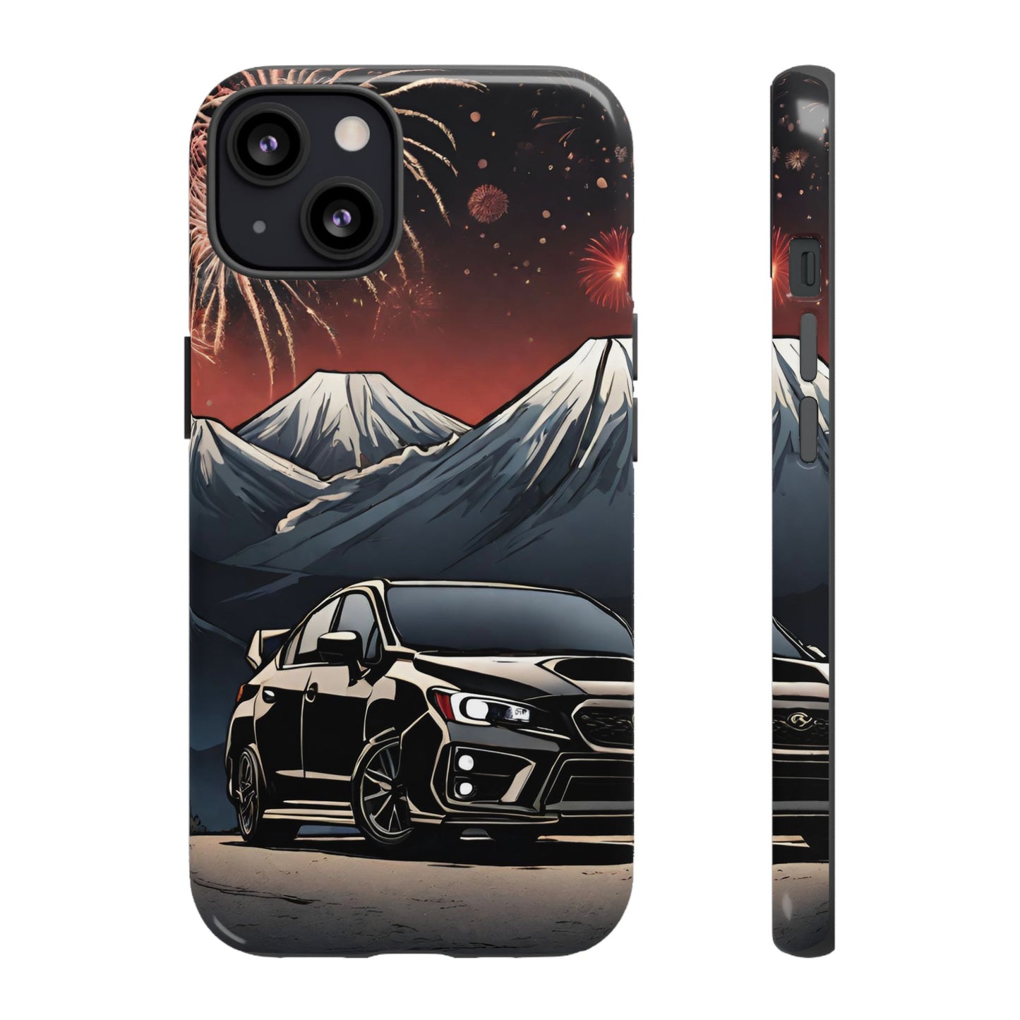 Subaru WRX/STI Fireworks-Dual Layer Ultra Tough Phone Case Printify by The Night Shift Automotive Apparel