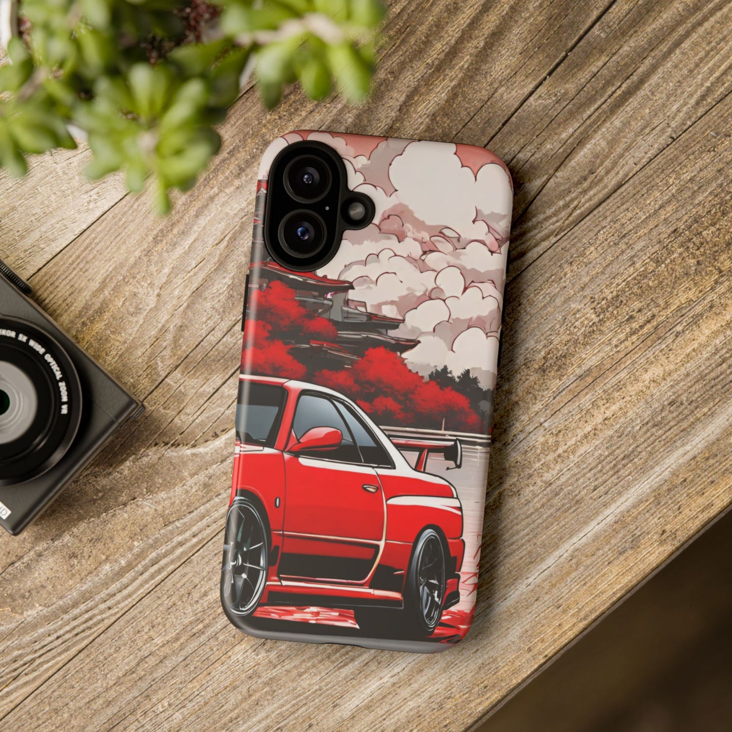 Nissan Skyline R34-Dual Layer Ultra Tough Phone Case iPhone 16 Plus Matte Printify by The Night Shift Automotive Apparel