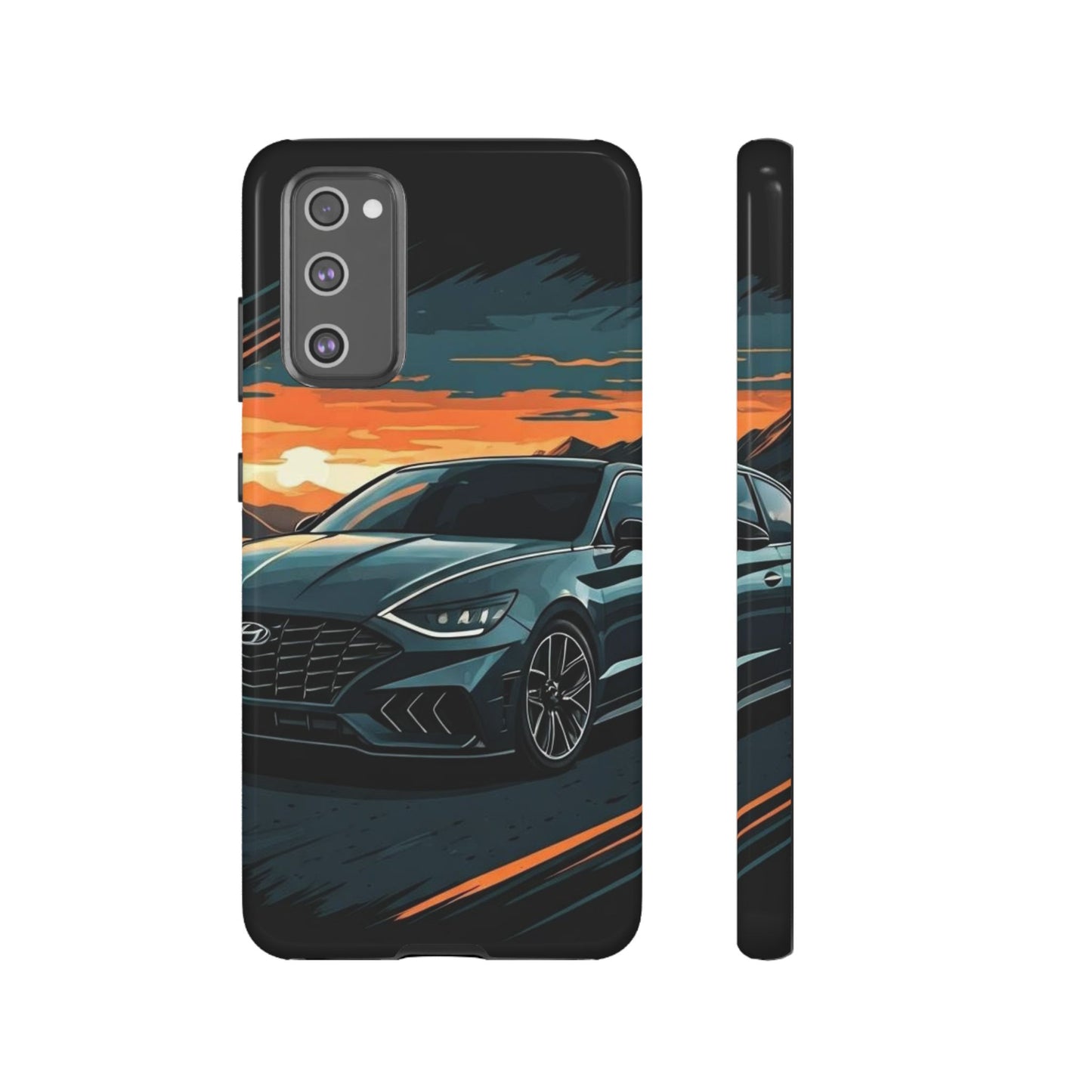 Hyundai Sonata-Sunset Drive-Dual Layer Ultra Tough Phone Case Printify by The Night Shift Automotive Apparel
