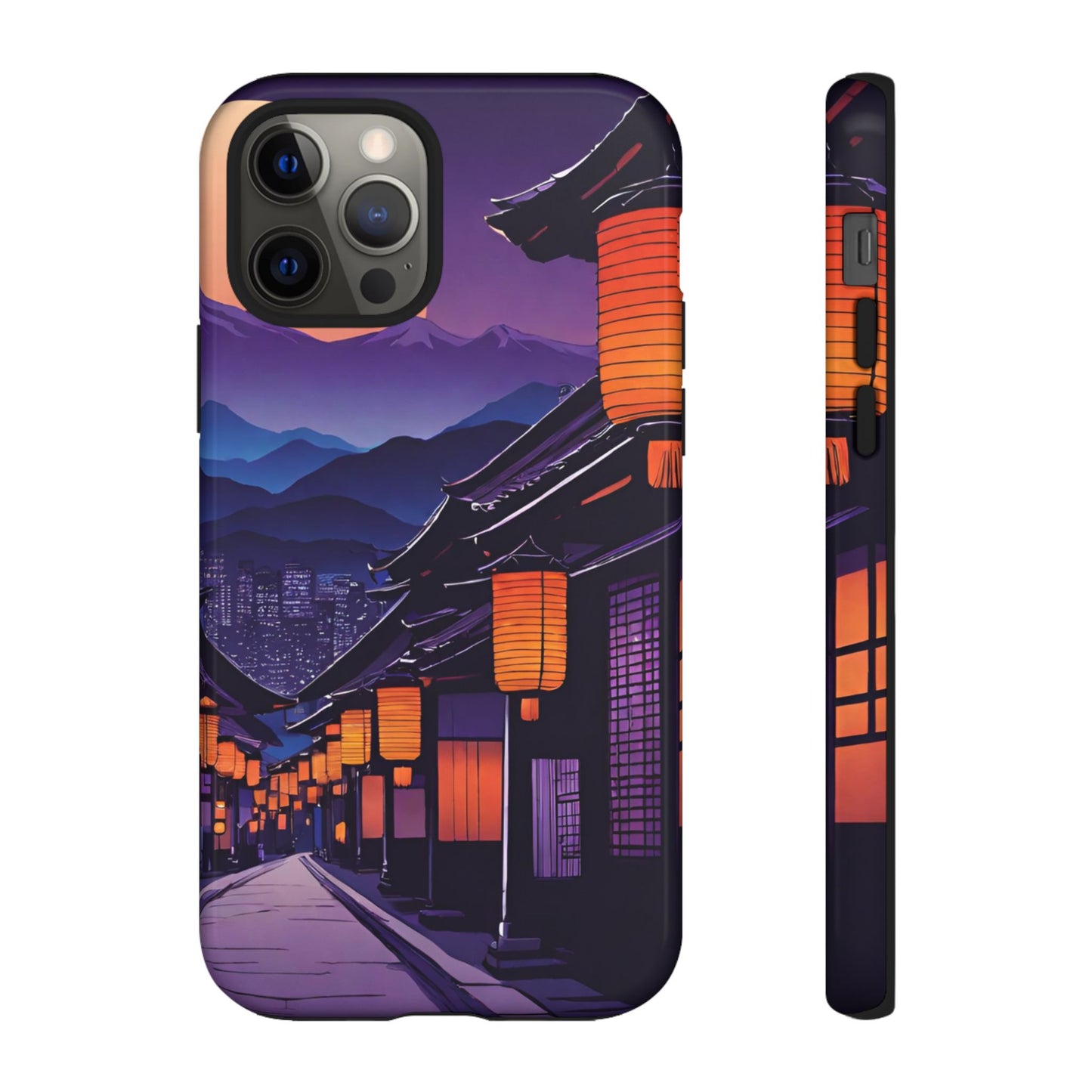 Traditional Japanese Village Countryside-Dual Layer Ultra Tough Phone Case iPhone 12 Pro Glossy Printify by The Night Shift Automotive Apparel