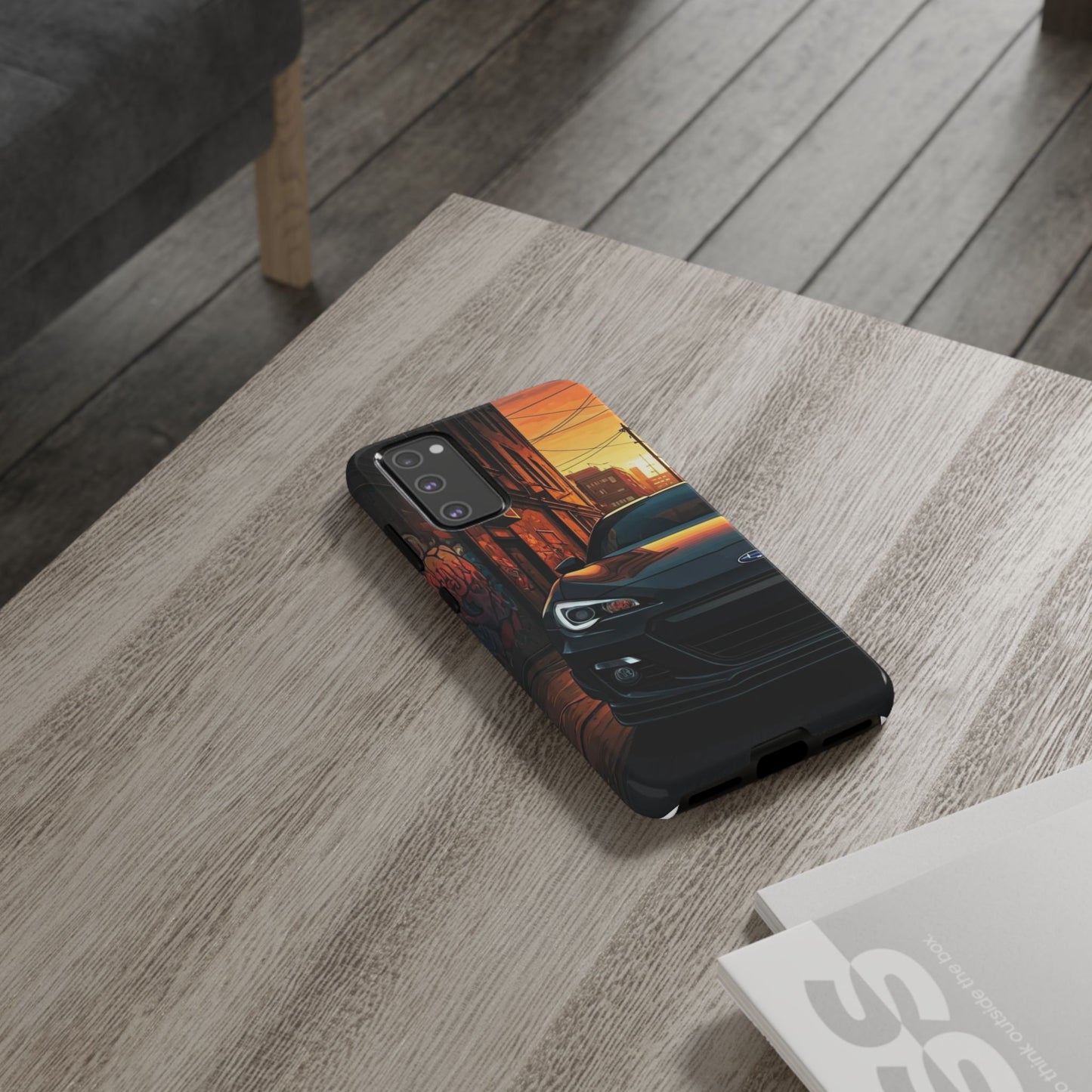 Subaru BRZ Street Life-Dual Layer Ultra Tough Phone Case Samsung Galaxy S20 FE Glossy Printify by The Night Shift Automotive Apparel