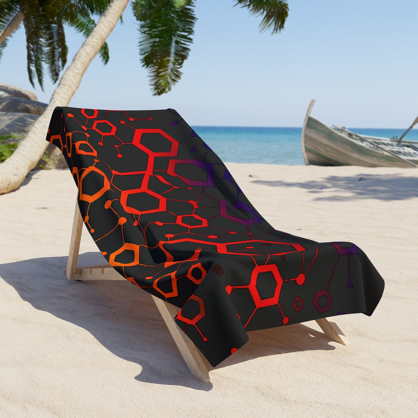Premium Beach & Shower Towel 36" × 72" Printify by The Night Shift Automotive Apparel