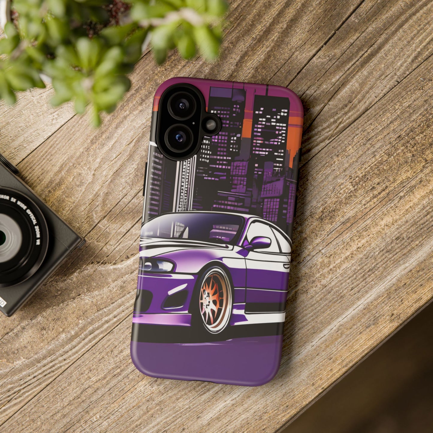Nissan 240sx S15-Dual Layer Ultra Tough Phone Case iPhone 16 Plus Matte Printify by The Night Shift Automotive Apparel