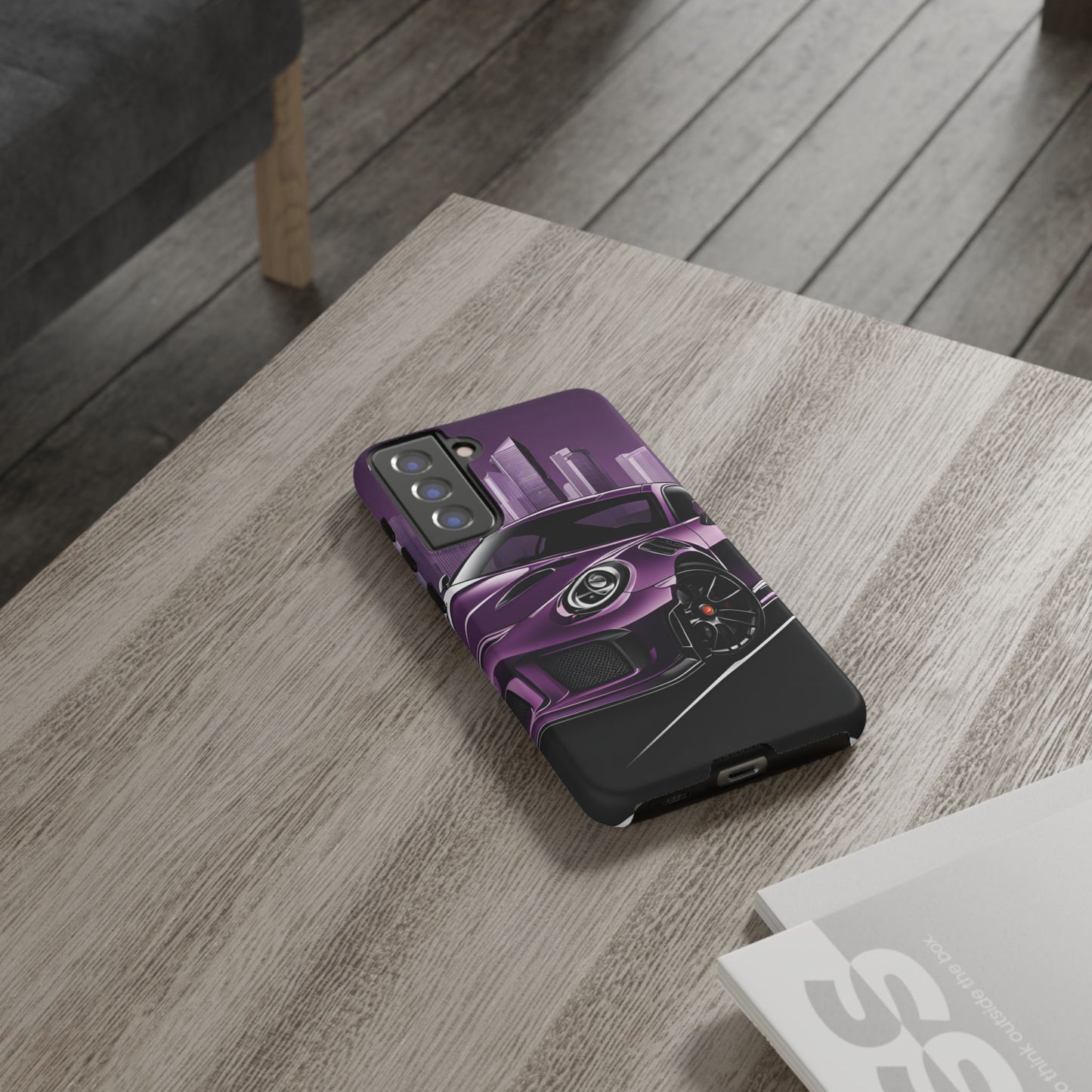 Porsche 911 GT3 RS-Dual Layer Ultra Tough Phone Case Samsung Galaxy S21 FE Matte Printify by The Night Shift Automotive Apparel