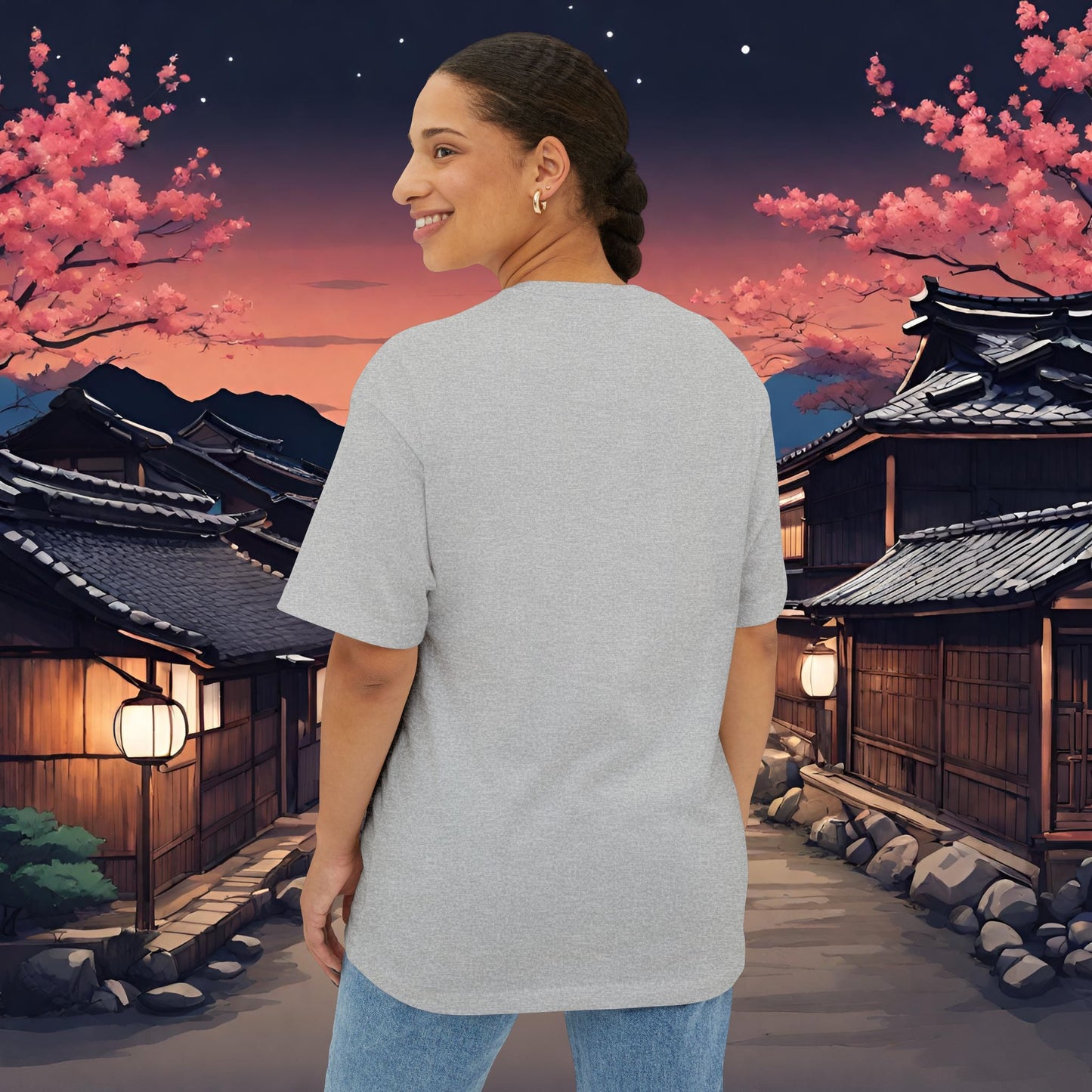 Mt Fuji-Premium, Ultra Soft Unisex Oversized Boxy Tee Printify by The Night Shift Automotive Apparel