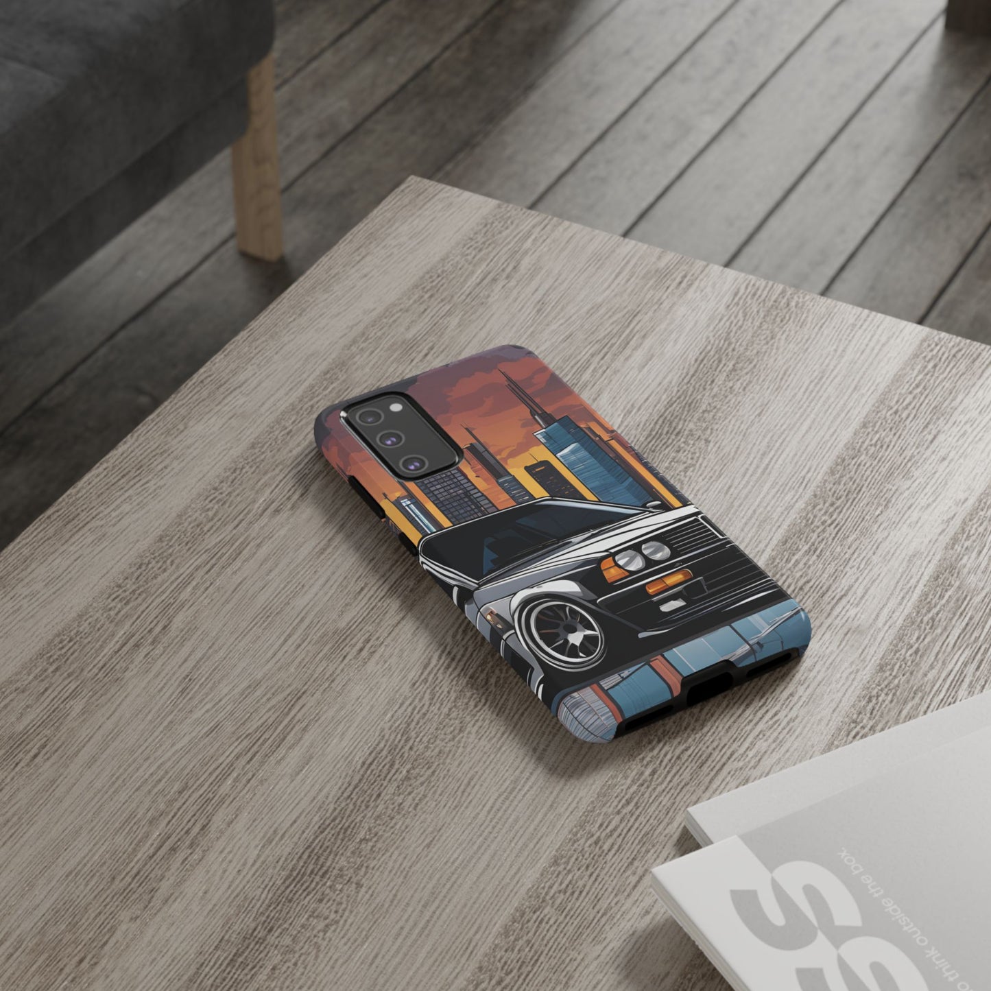 BMW E30 M3-Dual Layer Ultra Tough Phone Case Samsung Galaxy S20 FE Glossy Printify by The Night Shift Automotive Apparel