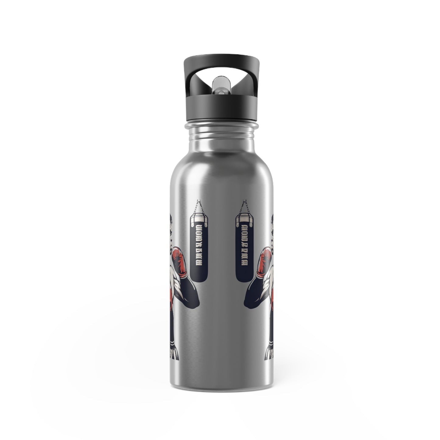 Stainless Steel Water Bottle With Straw, 20oz Printify by The Night Shift Automotive Apparel