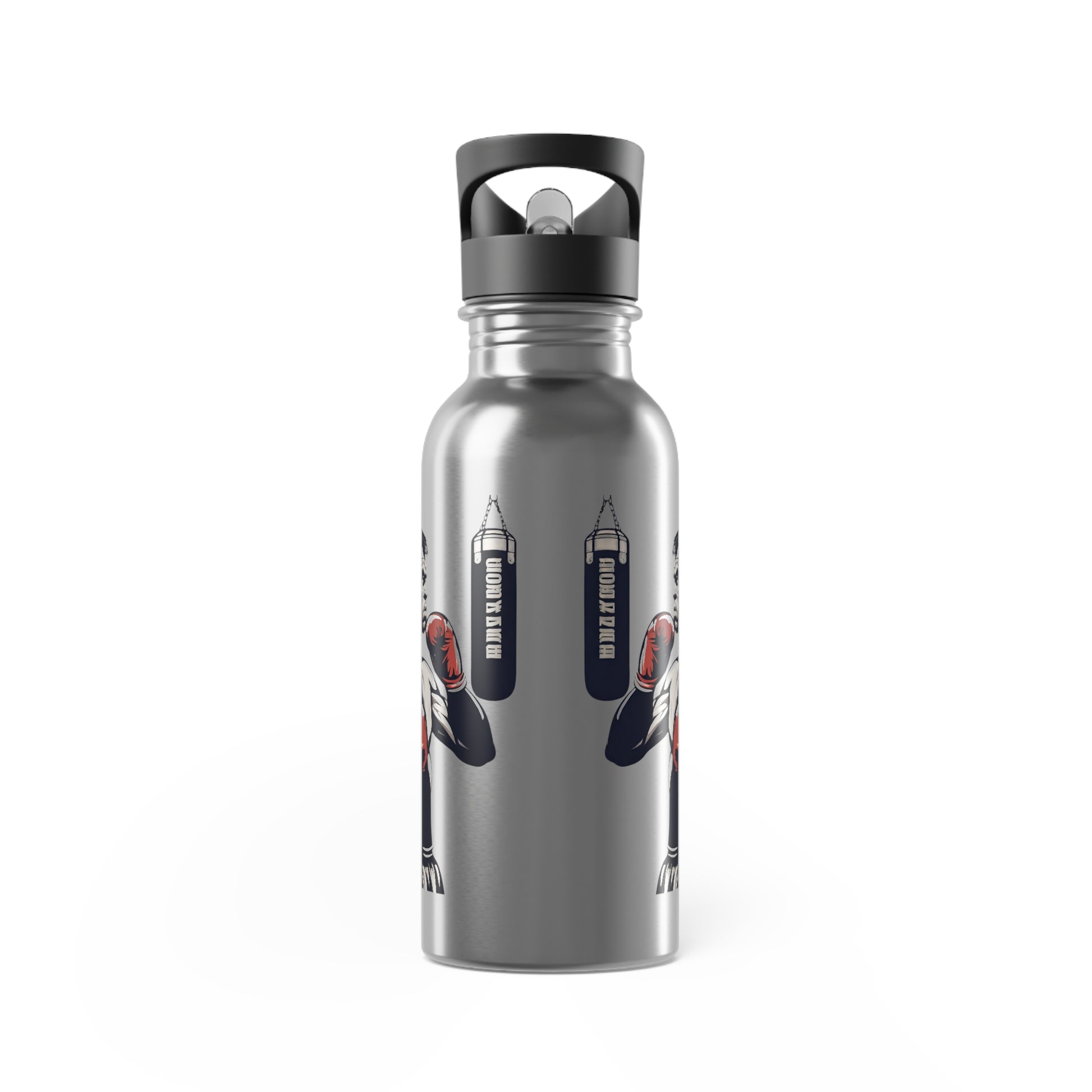 Stainless Steel Water Bottle With Straw, 20oz Printify by The Night Shift Automotive Apparel