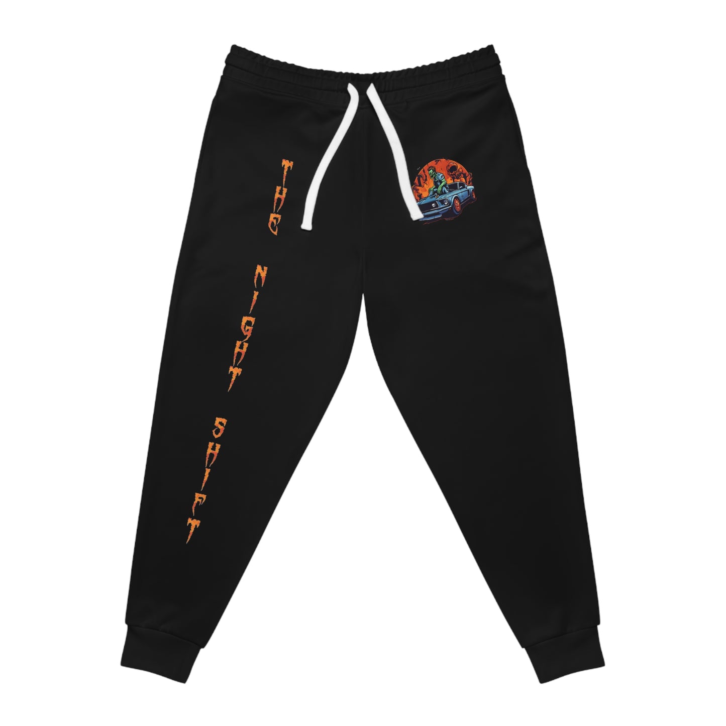 Hell Ride-Premium, Ultra Soft Athletic Joggers Printify by The Night Shift Automotive Apparel