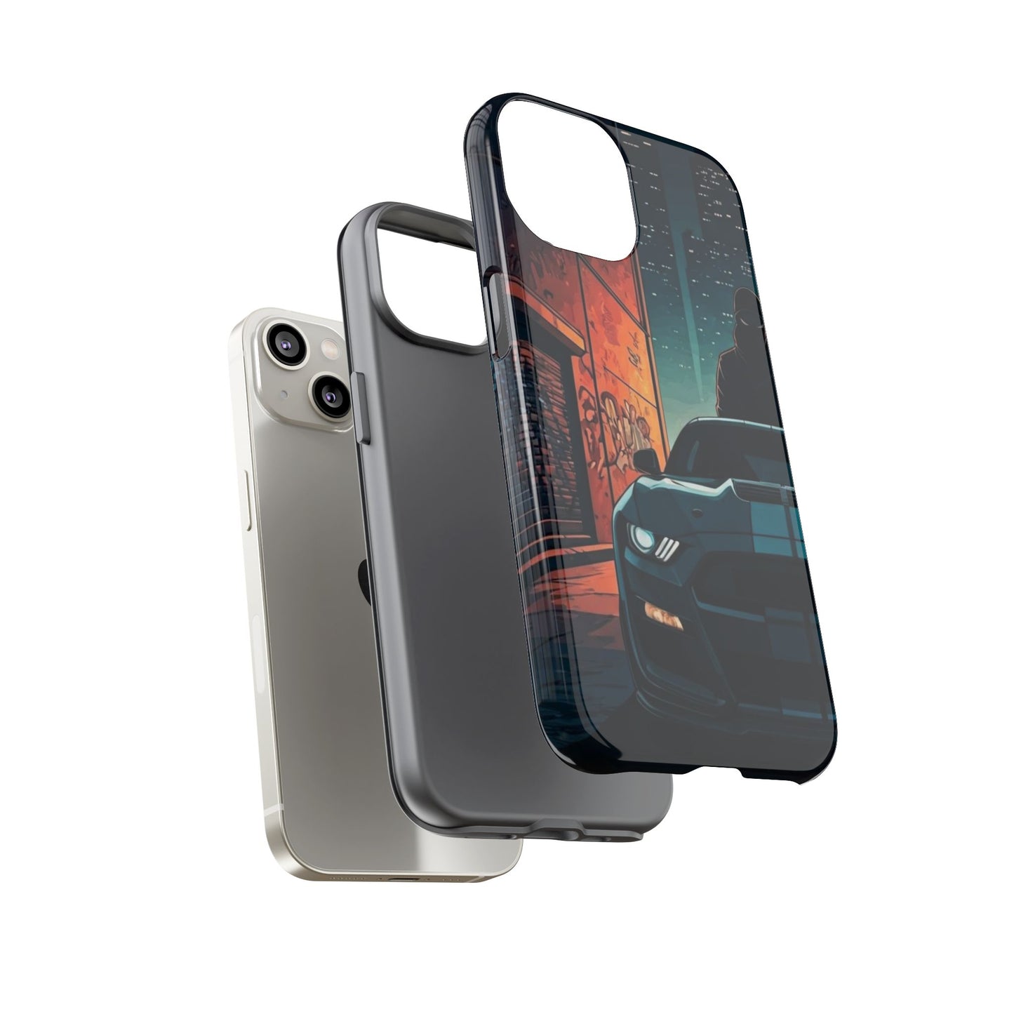 Ford Mustang Shelby GT350 Street Life-Dual Layer Ultra Tough Phone Case Printify by The Night Shift Automotive Apparel
