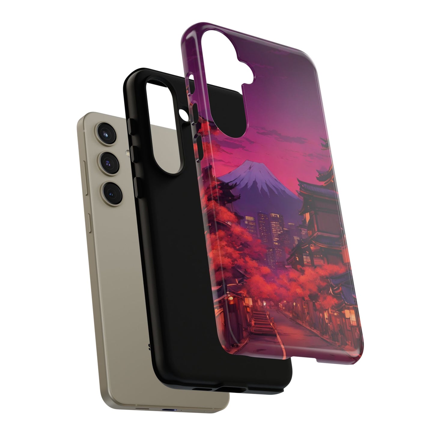 Traditional Japanese Village Countryside-Dual Layer Ultra Tough Phone Case Printify by The Night Shift Automotive Apparel