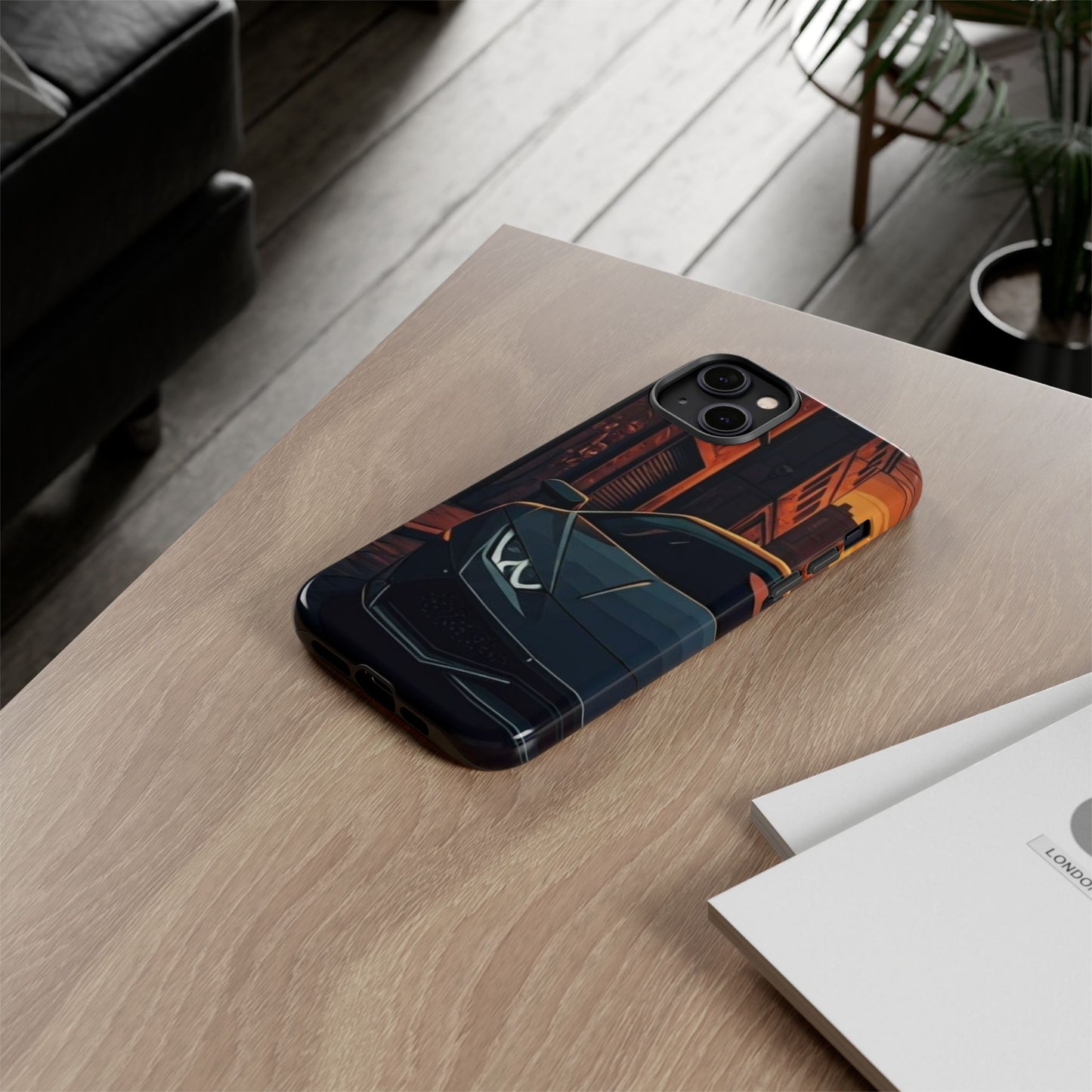 Lamborghini Huracan Street Life-Dual Layer Ultra Tough Phone Case iPhone 14 Plus Glossy Printify by The Night Shift Automotive Apparel