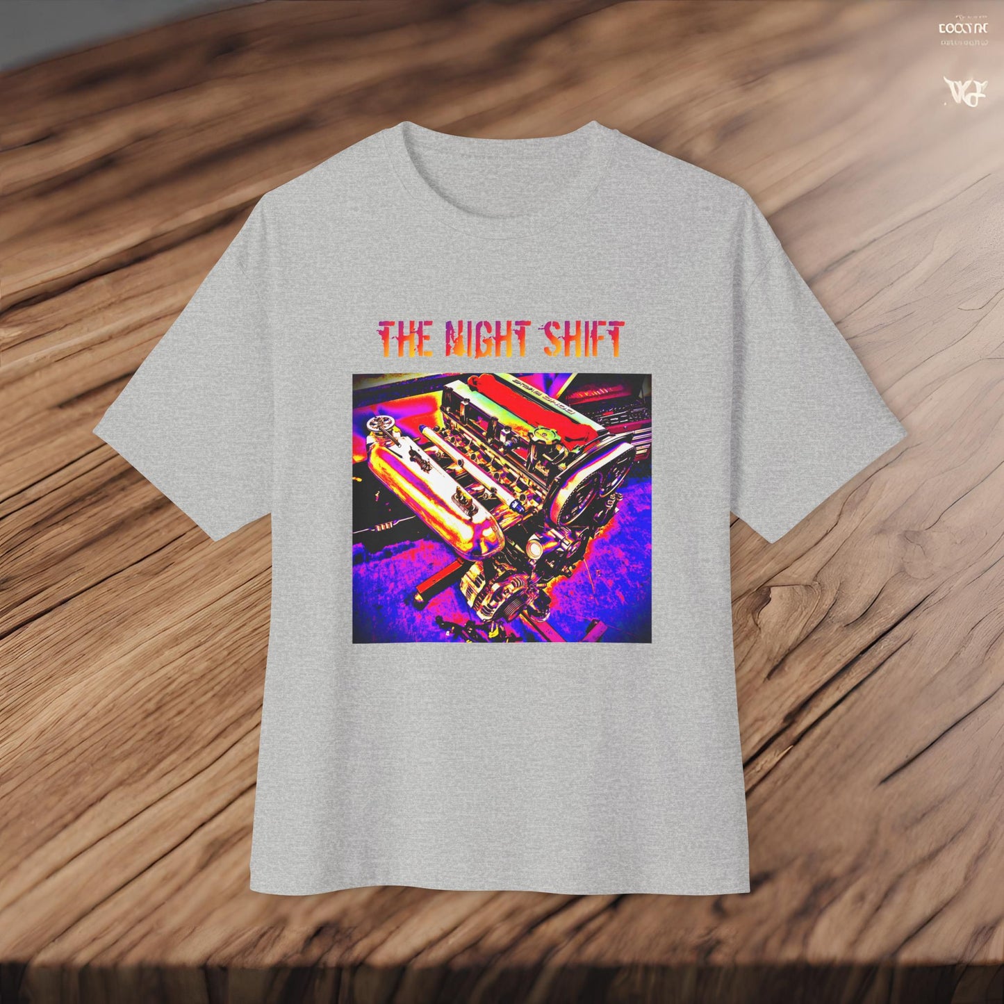 4G63 Synthwave-Premium, Ultra Soft Unisex Oversized Boxy Tee Printify by The Night Shift Automotive Apparel