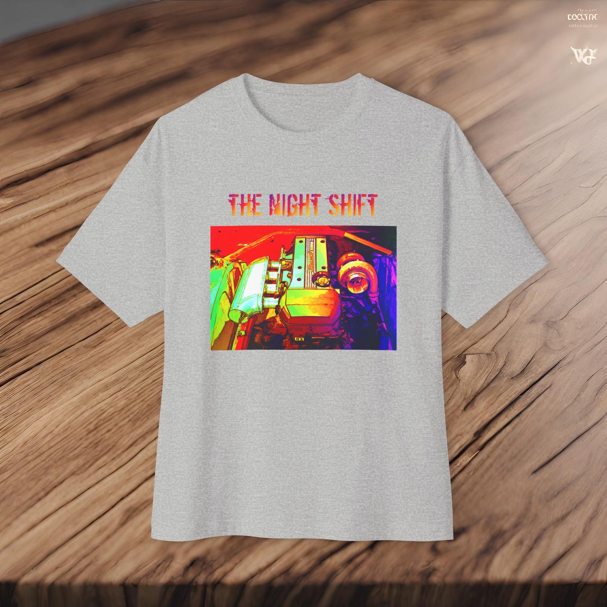 3S-GE Beams Turbo Synthwave-Premium, Ultra Soft Unisex Oversized Boxy Tee Printify by The Night Shift Automotive Apparel