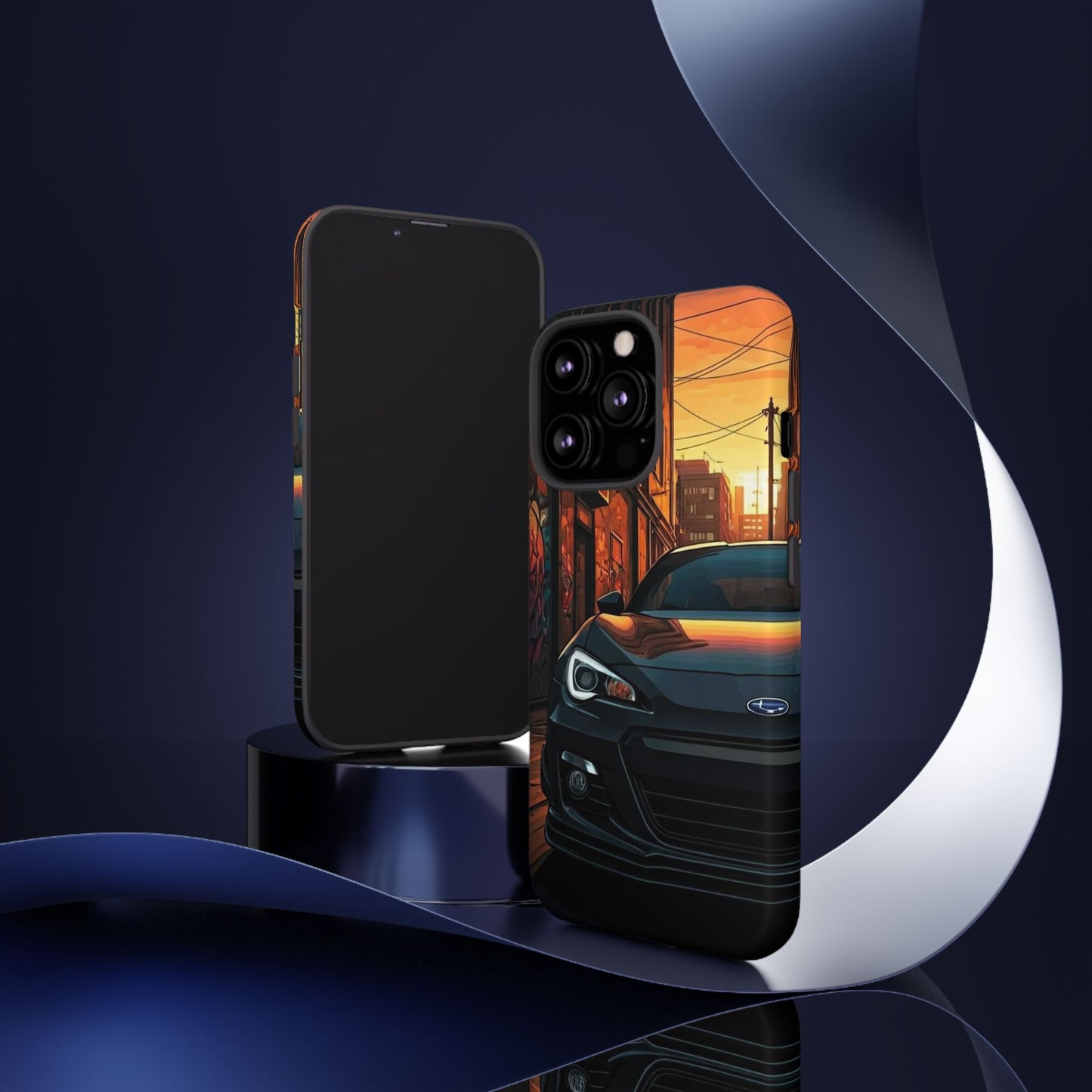 Subaru BRZ Street Life-Dual Layer Ultra Tough Phone Case iPhone 13 Pro Matte Printify by The Night Shift Automotive Apparel