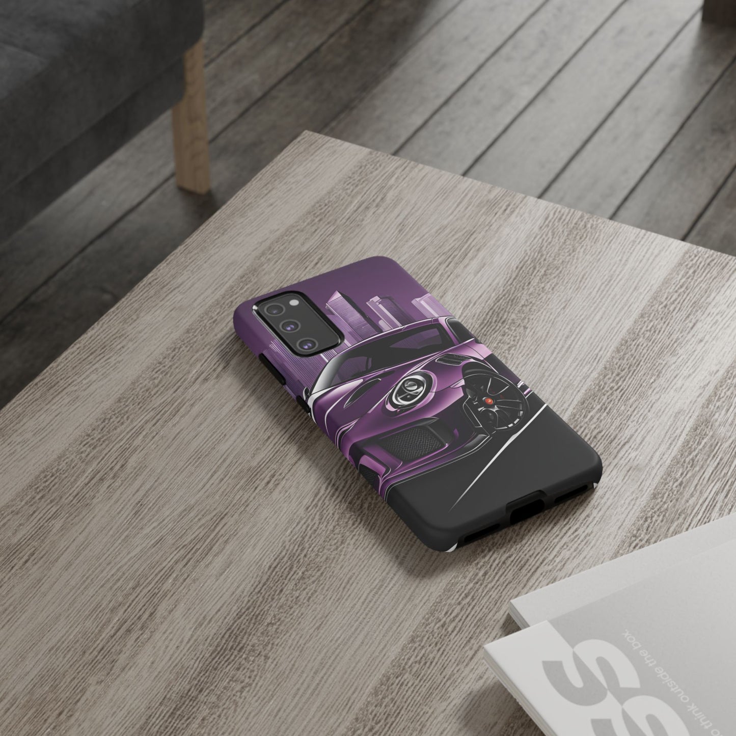 Porsche 911 GT3 RS-Dual Layer Ultra Tough Phone Case Samsung Galaxy S20 FE Matte Printify by The Night Shift Automotive Apparel
