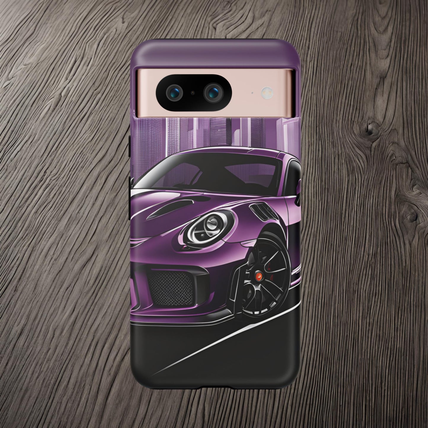 Porsche 911 GT3 RS-Dual Layer Ultra Tough Phone Case Google Pixel 8 Matte Printify by The Night Shift Automotive Apparel