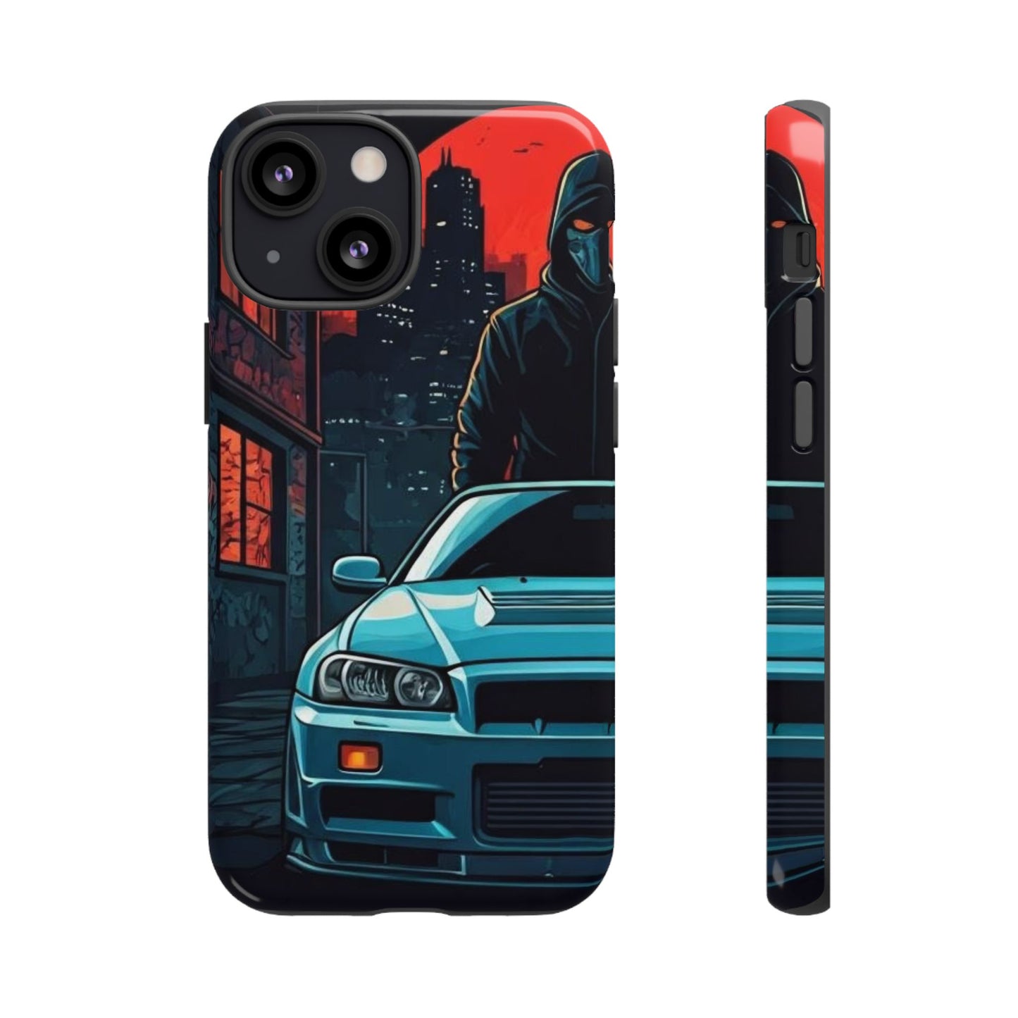 Nissan Skyline R34 Street Life-Dual Layer Ultra Tough Phone Case Printify by The Night Shift Automotive Apparel