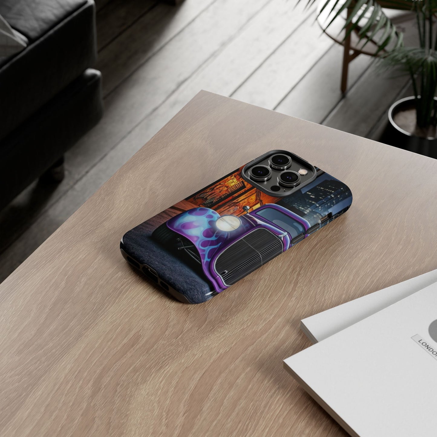 1934 Ford Street Life-Dual Layer Ultra Tough Phone Case iPhone 14 Pro Glossy Printify by The Night Shift Automotive Apparel