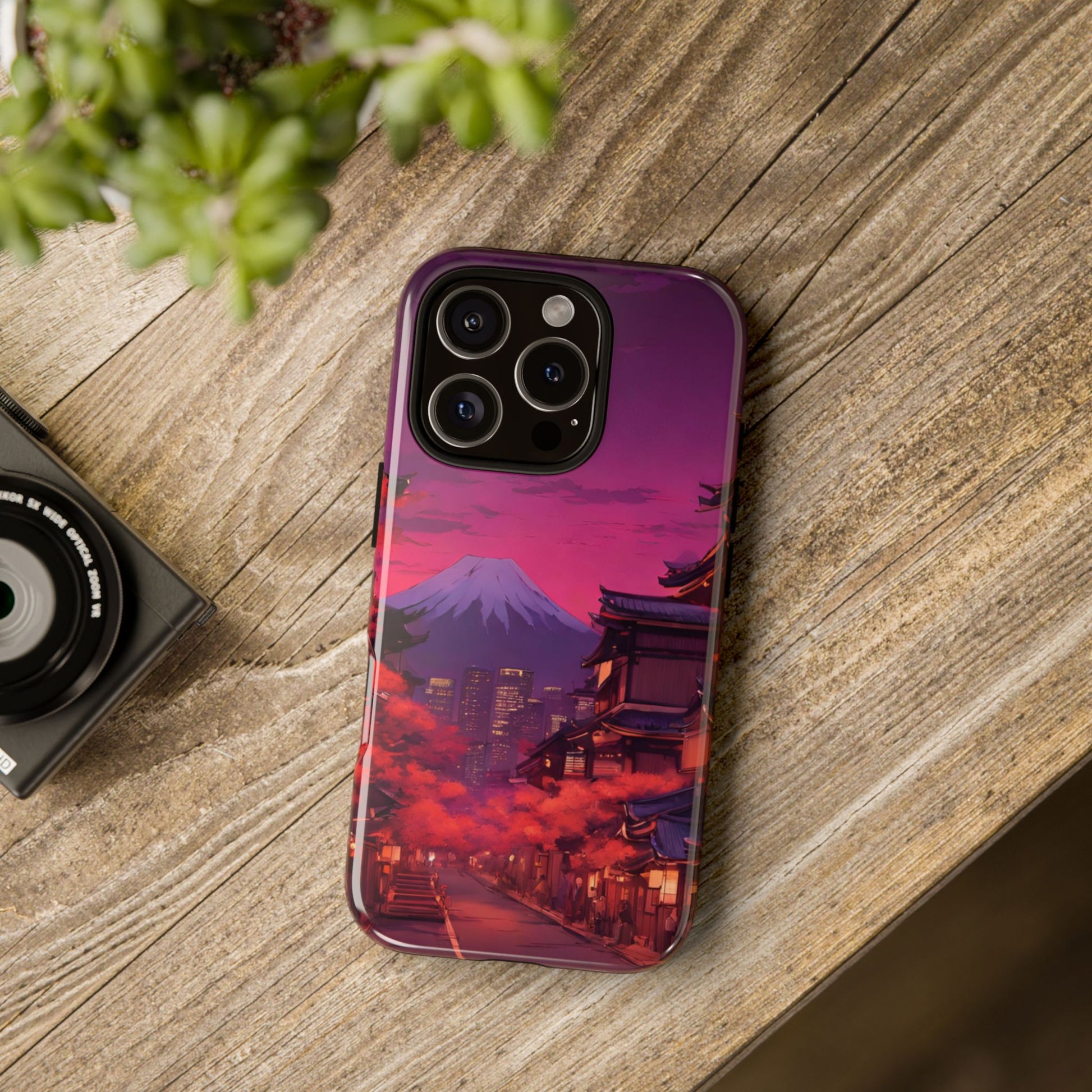 Traditional Japanese Village Countryside-Dual Layer Ultra Tough Phone Case iPhone 16 Pro Glossy Printify by The Night Shift Automotive Apparel