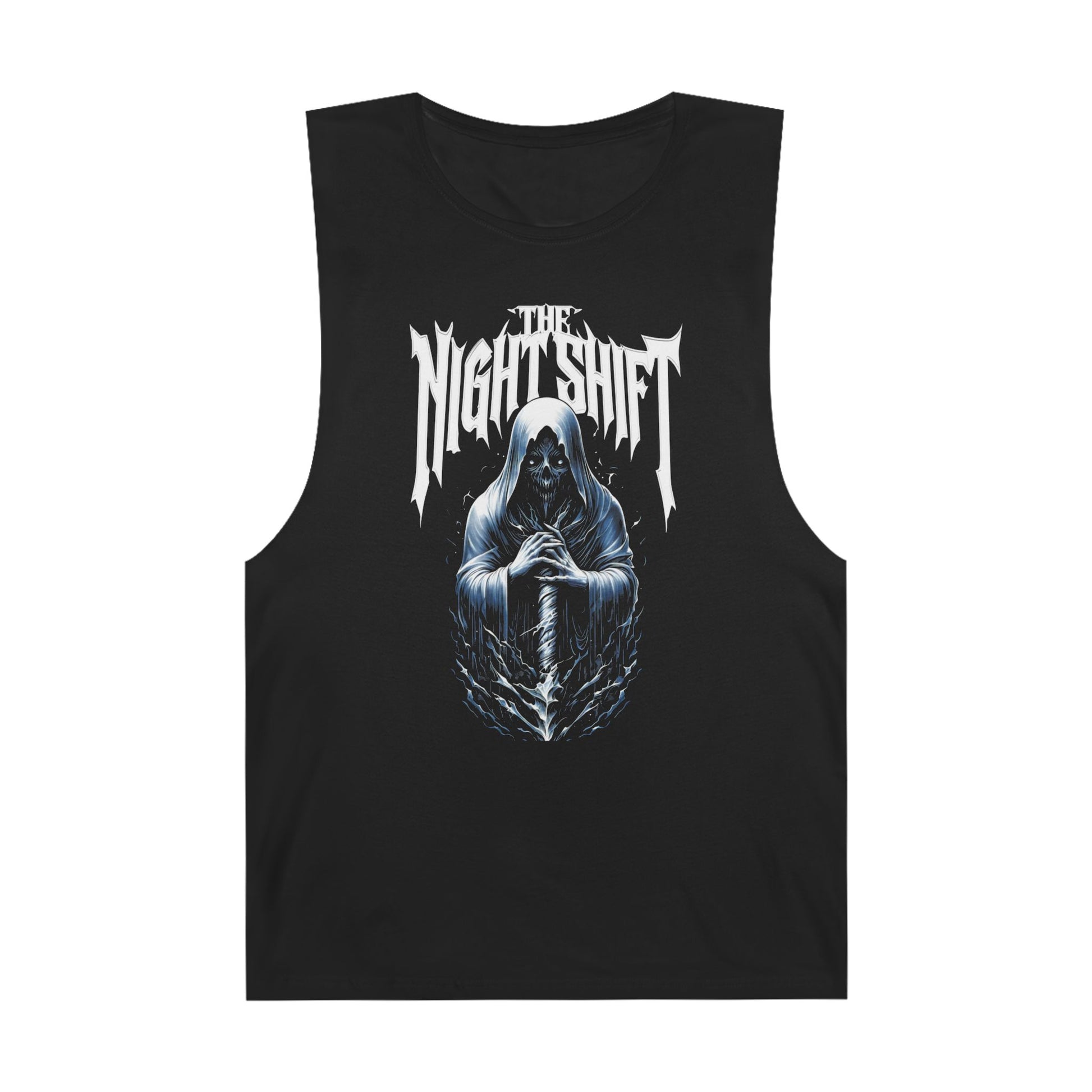The Night Shift Reaper - Premium Unisex Barnard Tank Top Black Printify by The Night Shift Automotive Apparel