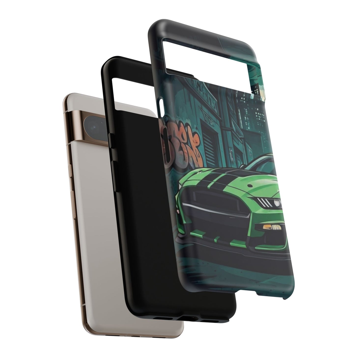 Ford Mustang Shelby GT500 Street Life-Dual Layer Ultra Tough Phone Case Printify by The Night Shift Automotive Apparel