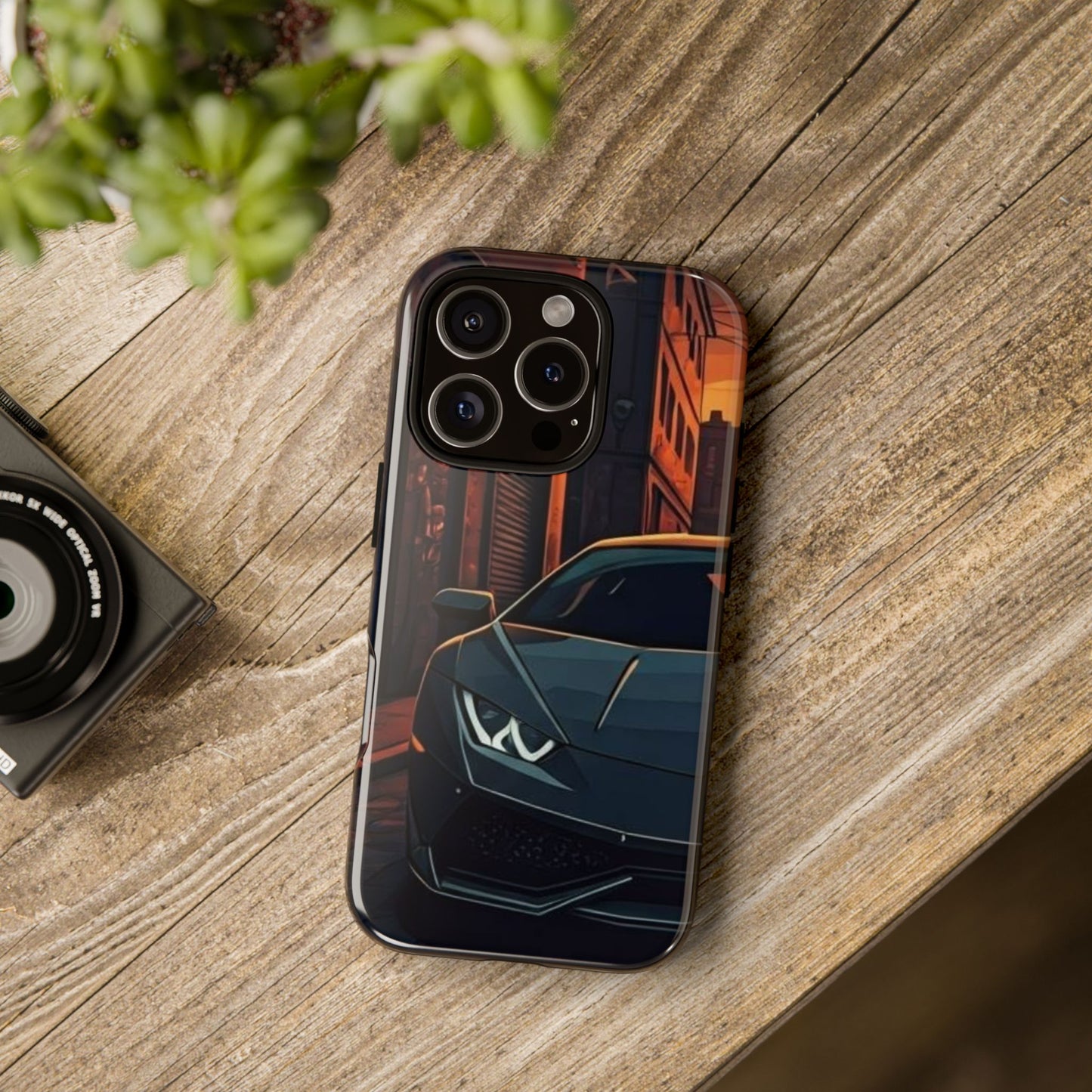 Lamborghini Huracan Street Life-Dual Layer Ultra Tough Phone Case iPhone 16 Pro Glossy Printify by The Night Shift Automotive Apparel