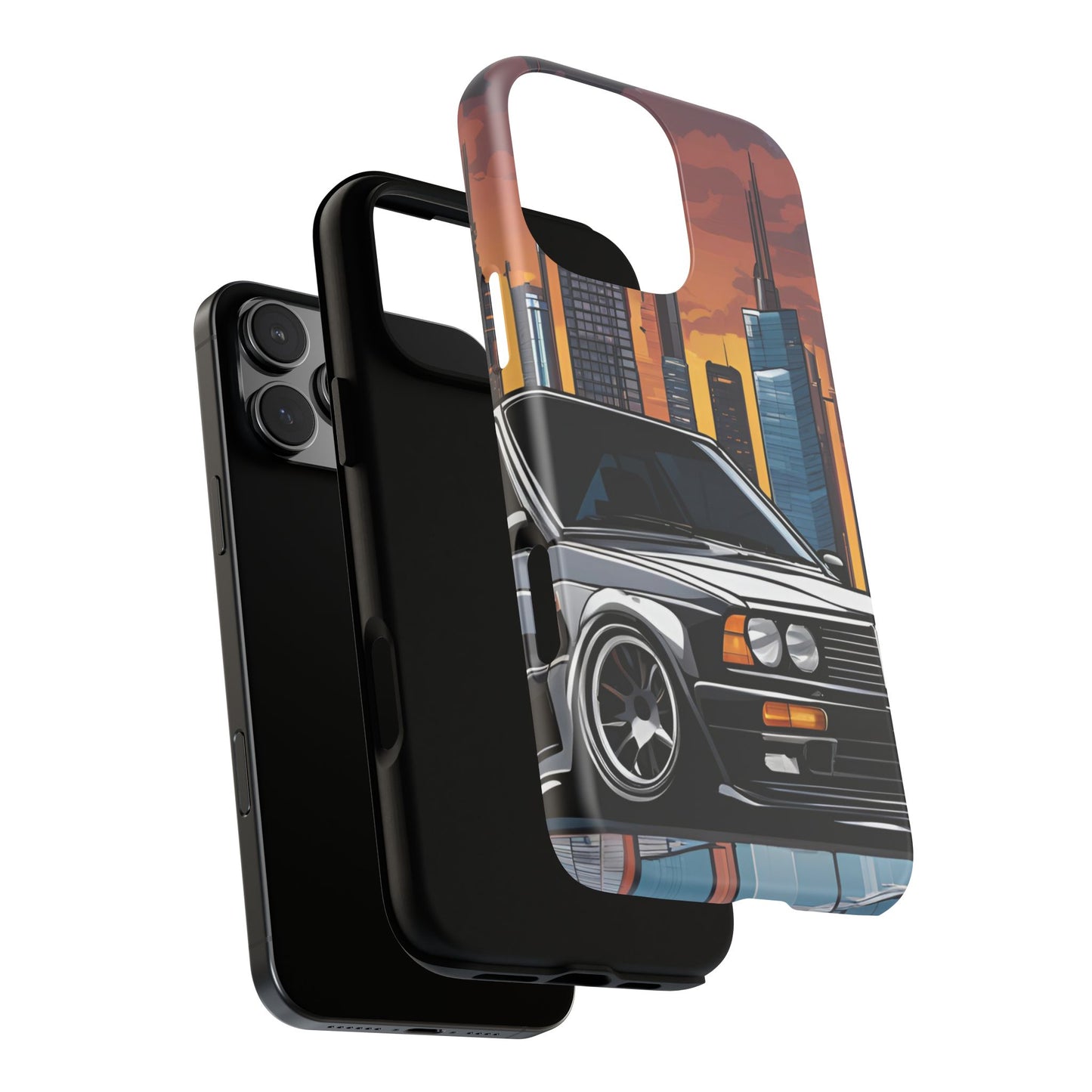 BMW E30 M3-Dual Layer Ultra Tough Phone Case Printify by The Night Shift Automotive Apparel
