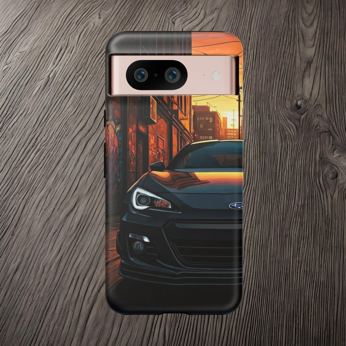 Subaru BRZ Street Life-Dual Layer Ultra Tough Phone Case Google Pixel 8 Matte Printify by The Night Shift Automotive Apparel