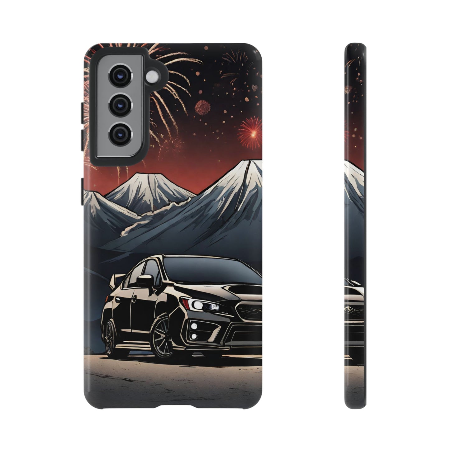 Subaru WRX/STI Fireworks-Dual Layer Ultra Tough Phone Case Samsung Galaxy S21 Glossy Printify by The Night Shift Automotive Apparel