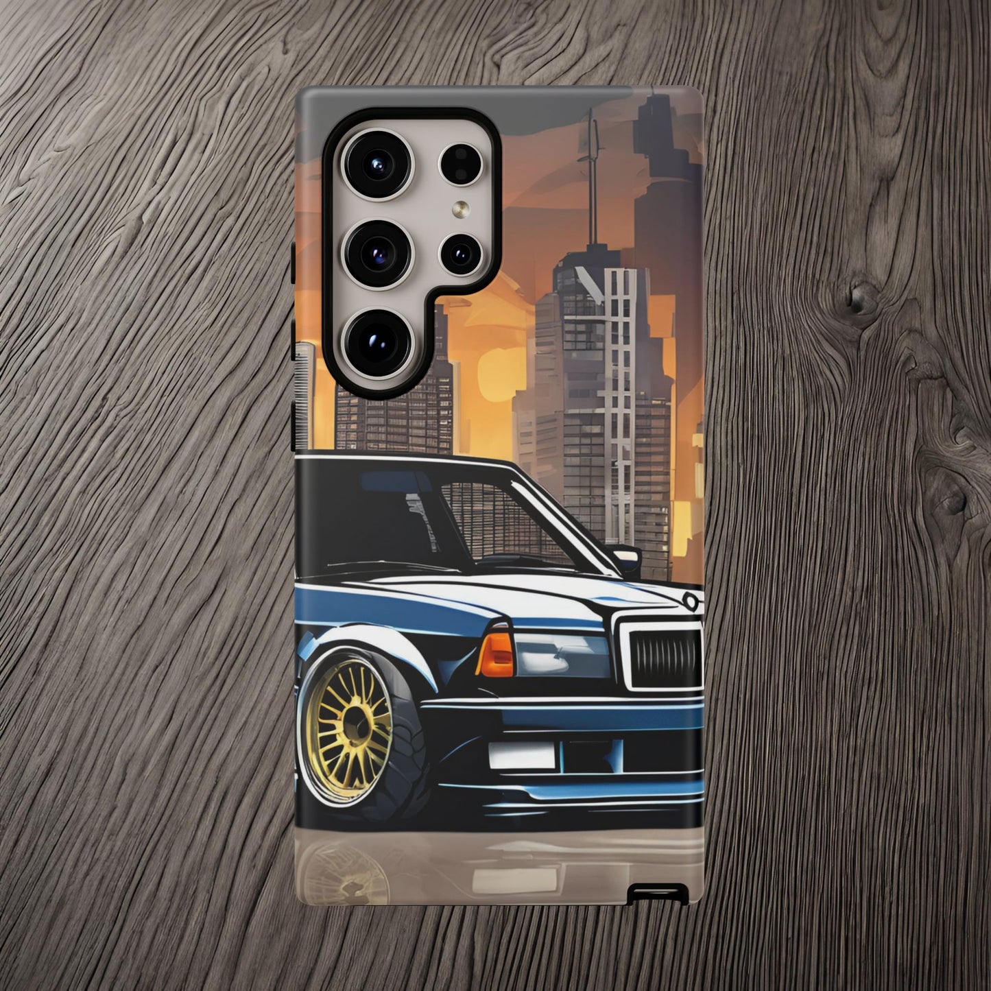 Mercedes Benz 190e Evo-Dual Layer Ultra Tough Phone Case Samsung Galaxy S24 Ultra Matte Printify by The Night Shift Automotive Apparel
