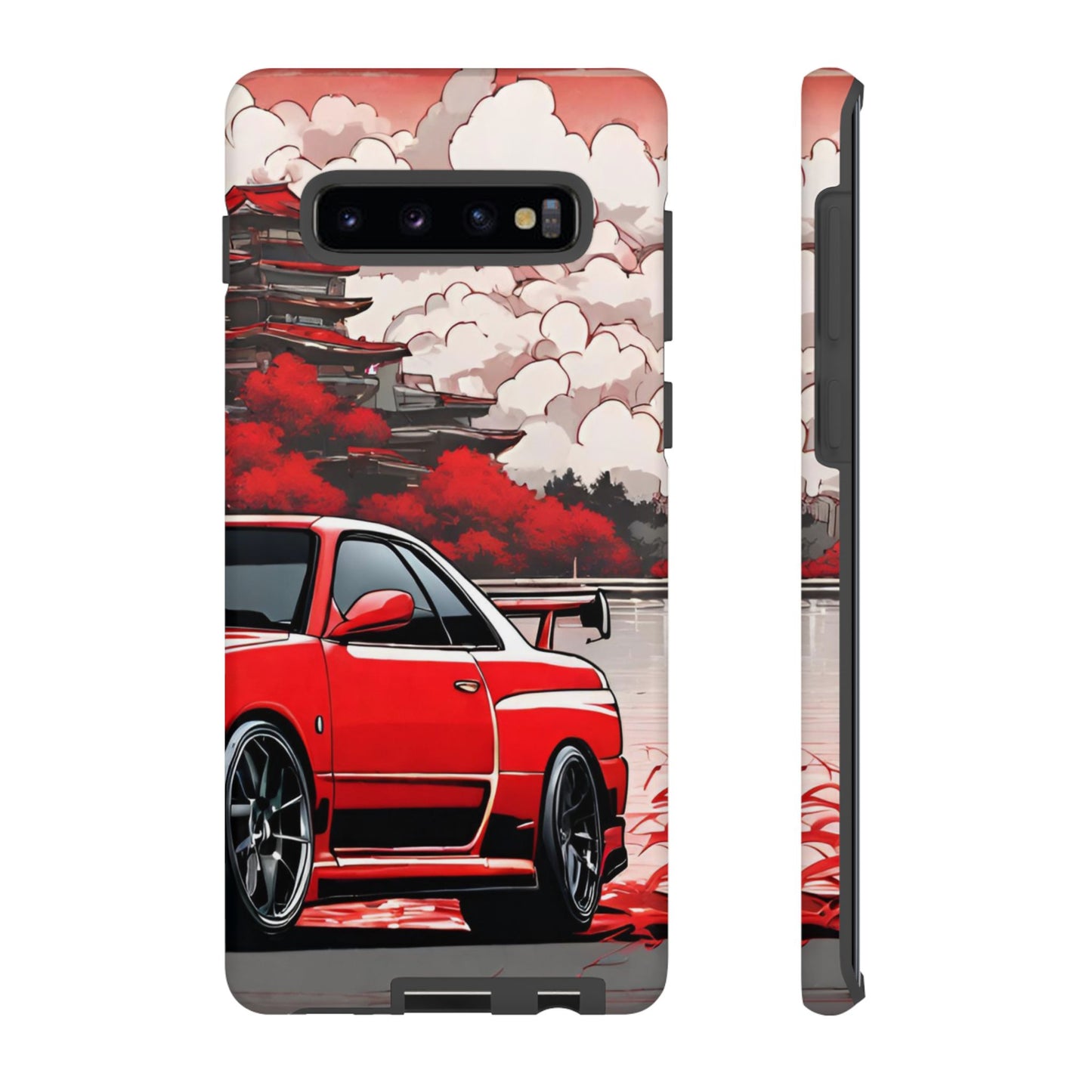 Nissan Skyline R34-Dual Layer Ultra Tough Phone Case Samsung Galaxy S10 Plus Matte Printify by The Night Shift Automotive Apparel