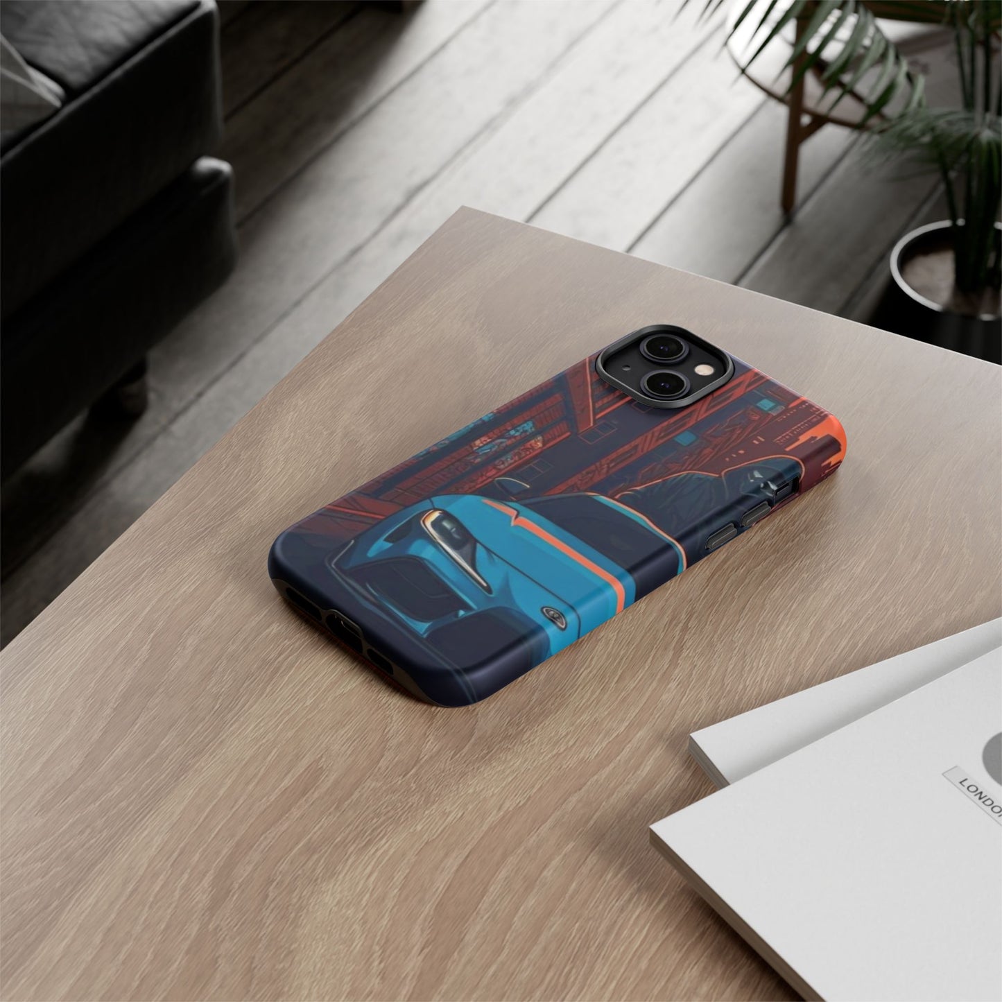 Toyota Supra MK-V Street Life-Dual Layer Ultra Tough Phone Case iPhone 14 Plus Matte Printify by The Night Shift Automotive Apparel
