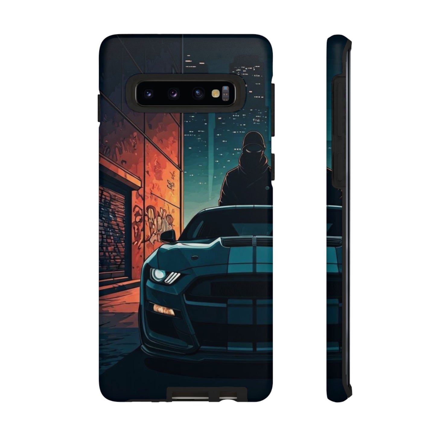 Ford Mustang Shelby GT350 Street Life-Dual Layer Ultra Tough Phone Case Samsung Galaxy S10 Matte Printify by The Night Shift Automotive Apparel