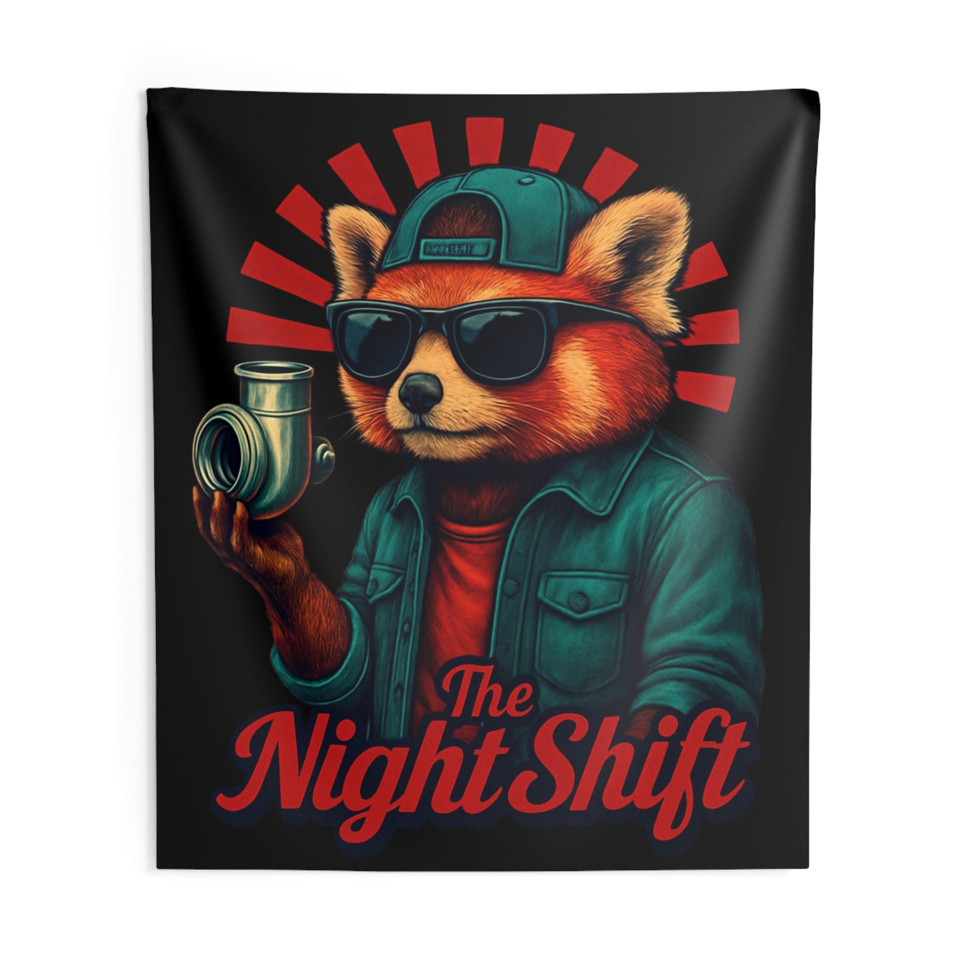 The Night Shift Indoor Wall Tapestries - Shop Banner 88" × 104" Printify by The Night Shift Automotive Apparel