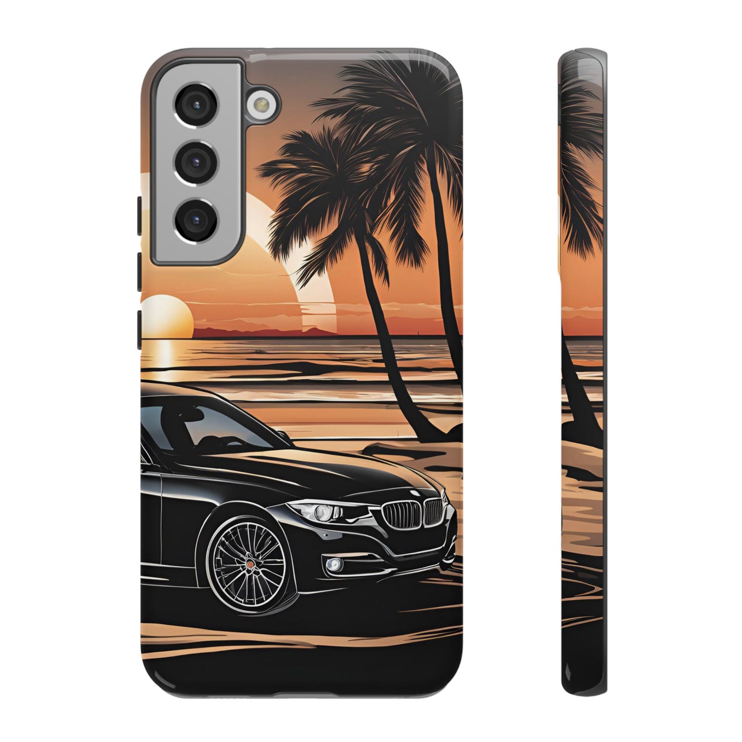 BMW Sunset On The Beach-Dual Layer Ultra Tough Phone Case Printify by The Night Shift Automotive Apparel