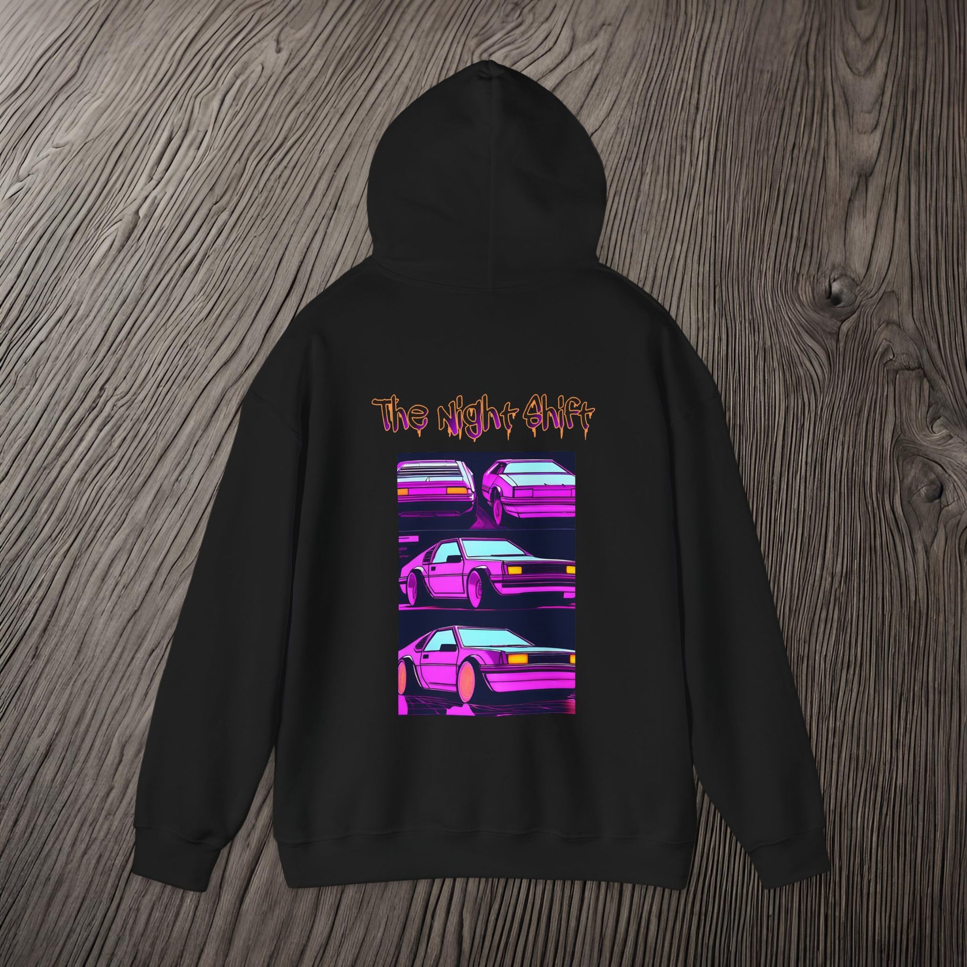 Time Warp Synthwave-Premium, Ultra Soft Unisex Hoodie Printify by The Night Shift Automotive Apparel