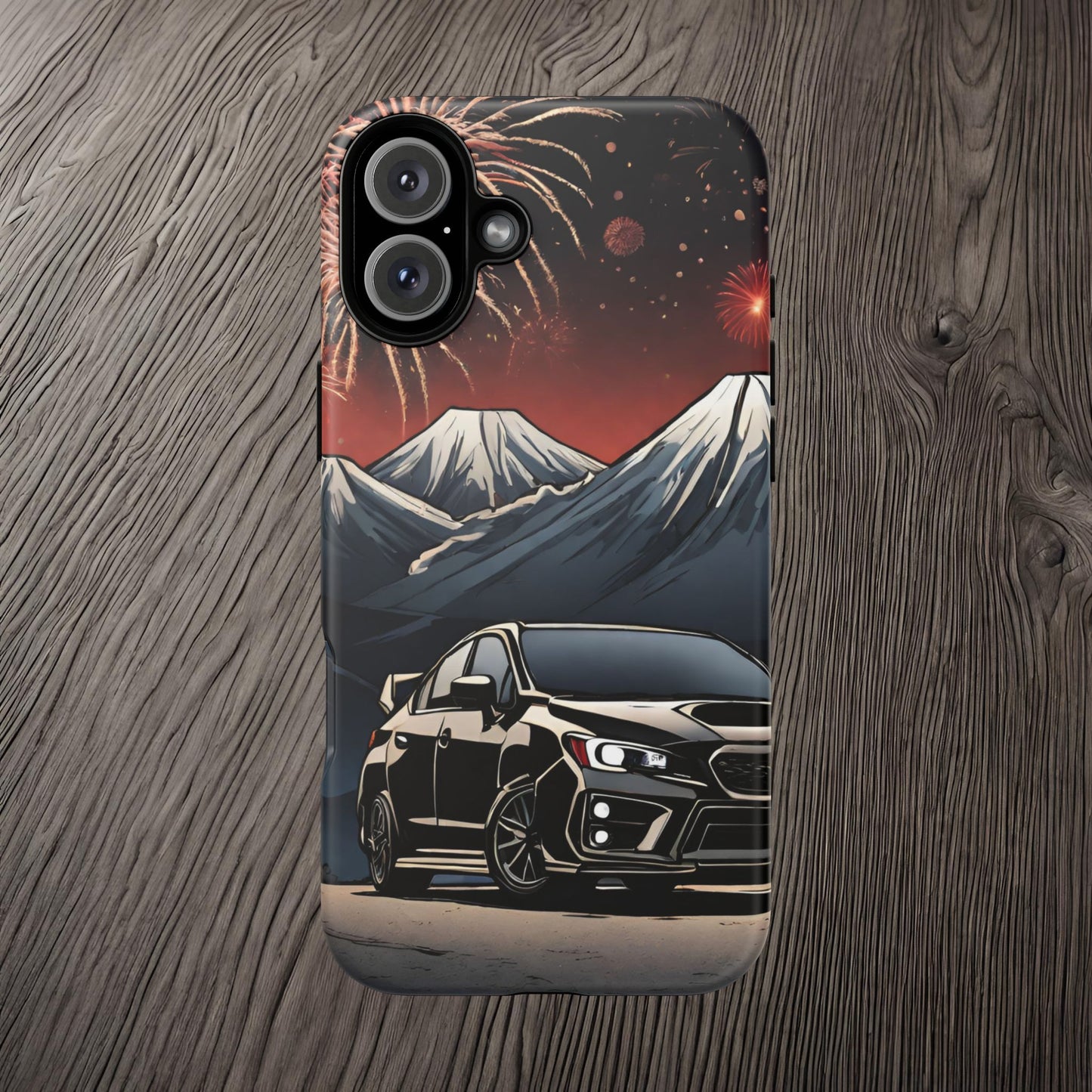 Subaru WRX/STI Fireworks-Dual Layer Ultra Tough Phone Case Printify by The Night Shift Automotive Apparel
