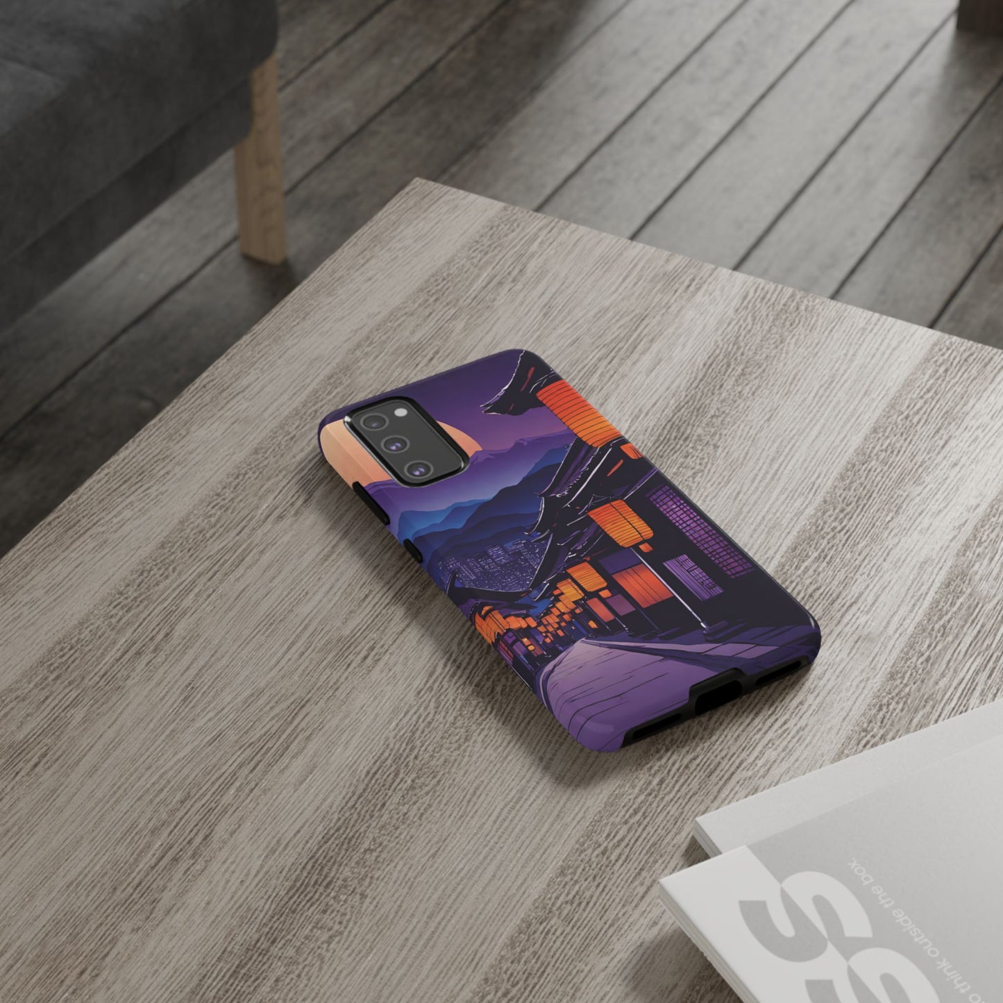 Traditional Japanese Village Countryside-Dual Layer Ultra Tough Phone Case Samsung Galaxy S20 FE Glossy Printify by The Night Shift Automotive Apparel